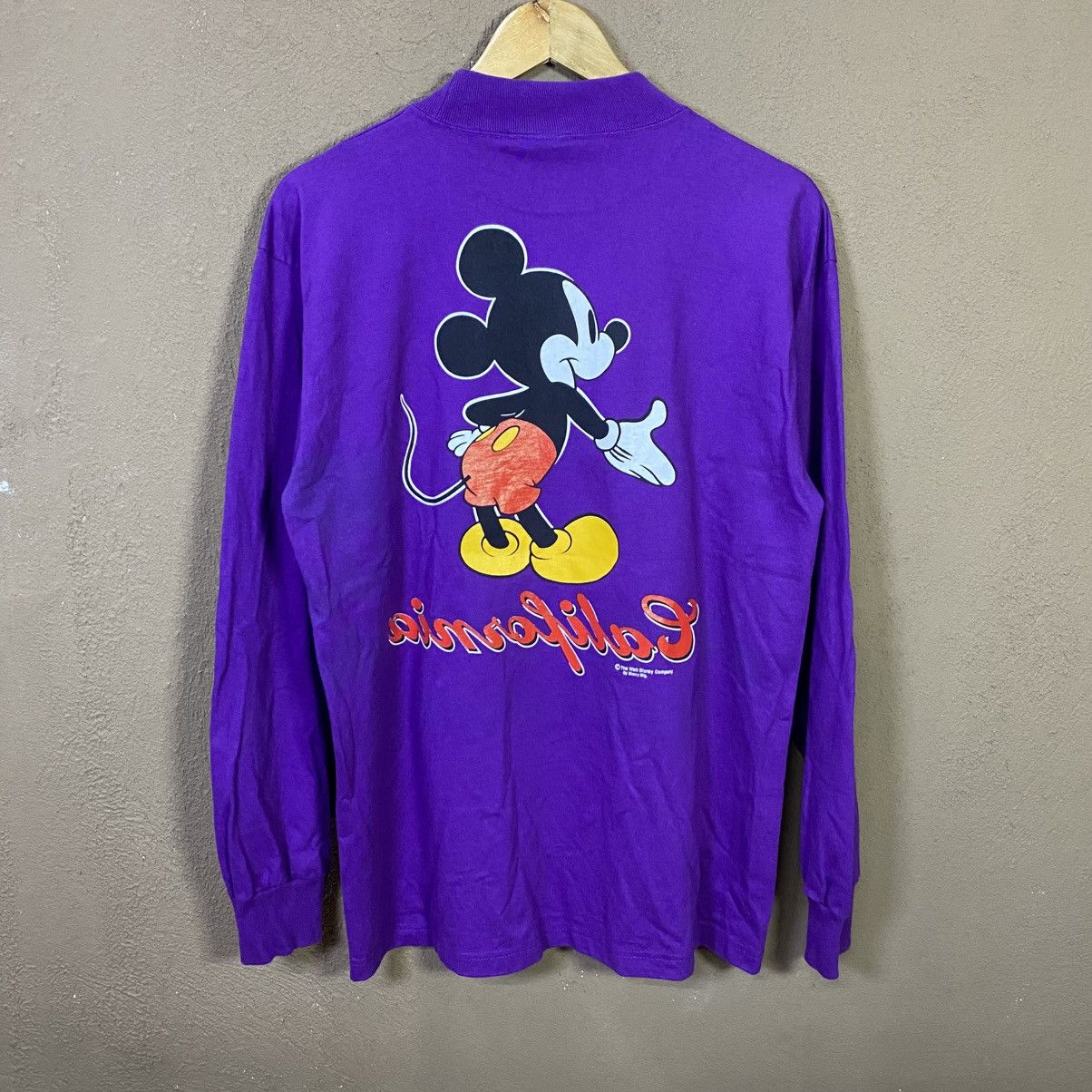 Mickey Mouse Vintage 90s Sherry's MICKEY MOUSE Mirrored Long Sleeve Tee Size US L / EU 52-54 / 3 - 2 Thumbnail