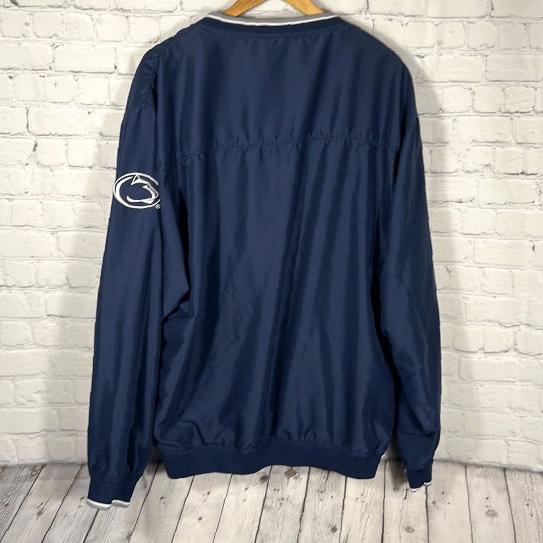 Penn Penn State Nitany Lions Football Pullover Vneck Colosseum Athletics XL Men Gray/Blue Sweatshirt Size US XL / EU 56 / 4 - 5 Thumbnail
