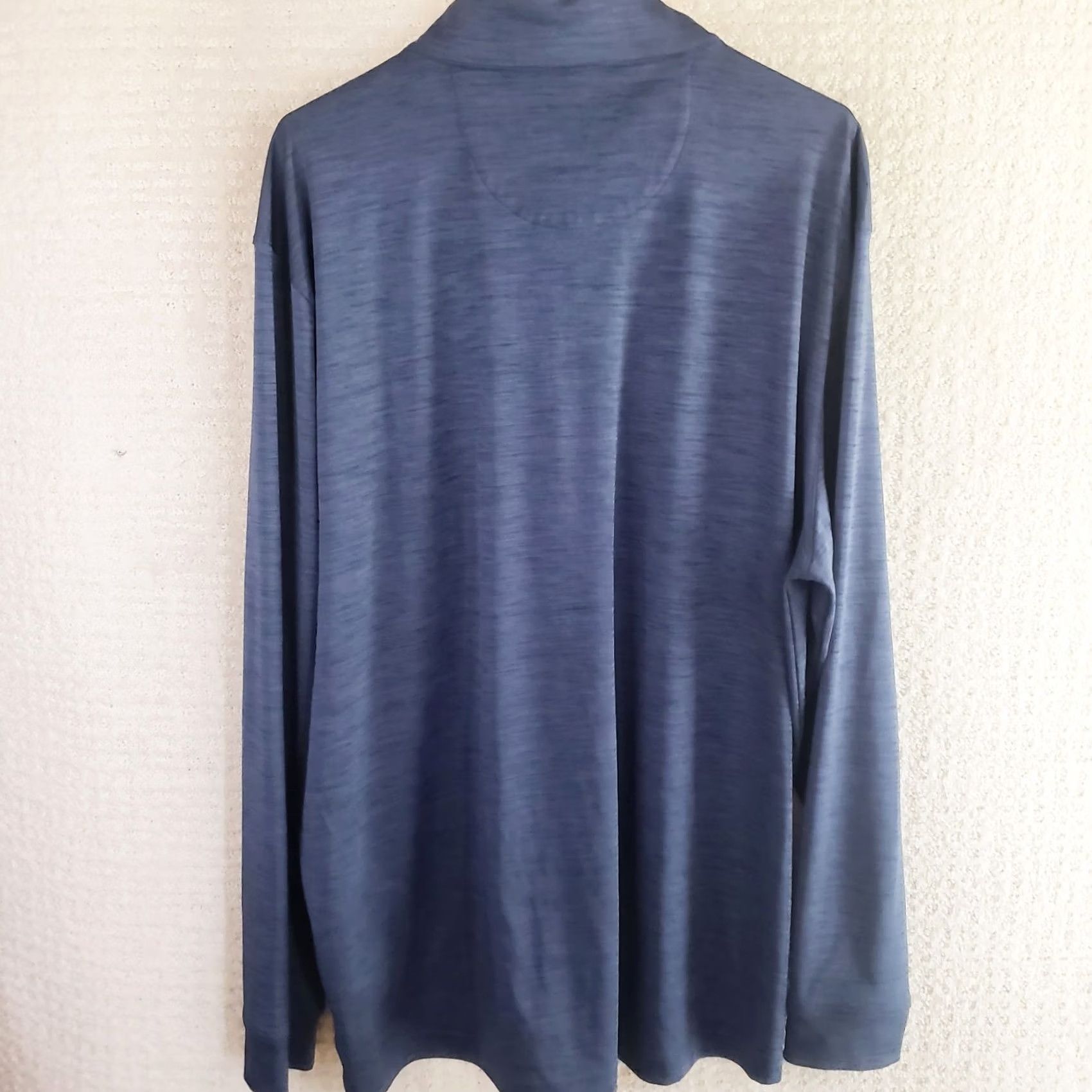 Vintage Greg Norman 1/4 Zip Pullover Long Sleeve Heathered Blue 2XL Mens Shirt Casual Activewear Size US XXL / EU 58 / 5 - 5 Thumbnail