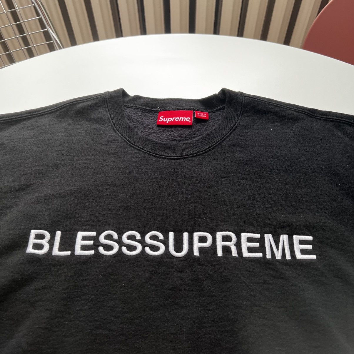 Bless × Supreme Supreme Bless Crewneck Sweatshirt Blesssupreme Black L Size US L / EU 52-54 / 3 - 2 Thumbnail
