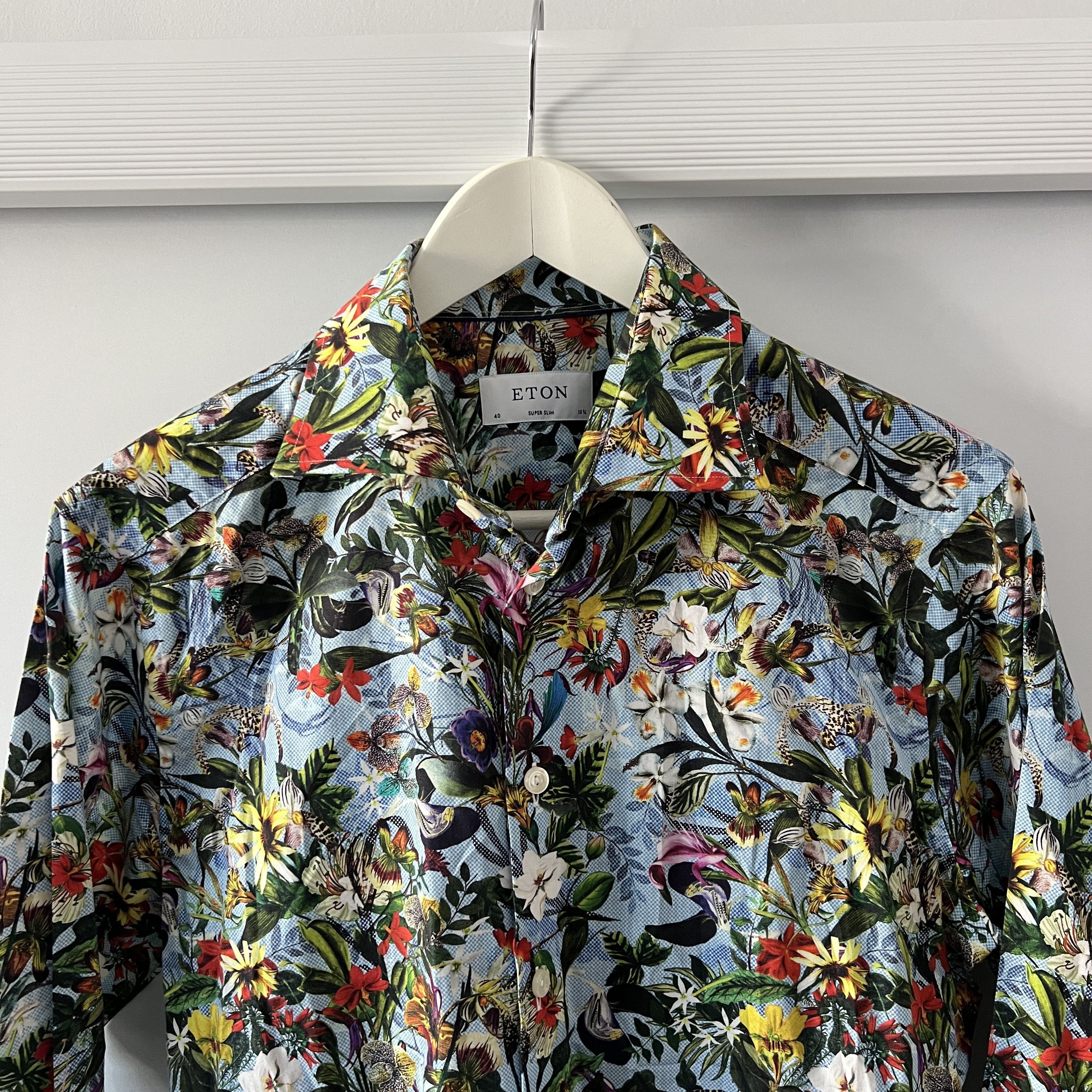 Eton Eton Signature Twill Casual Super Slim Shirt M / 40 / 15 3/4 Size US M / EU 48-50 / 2 - 4 Thumbnail