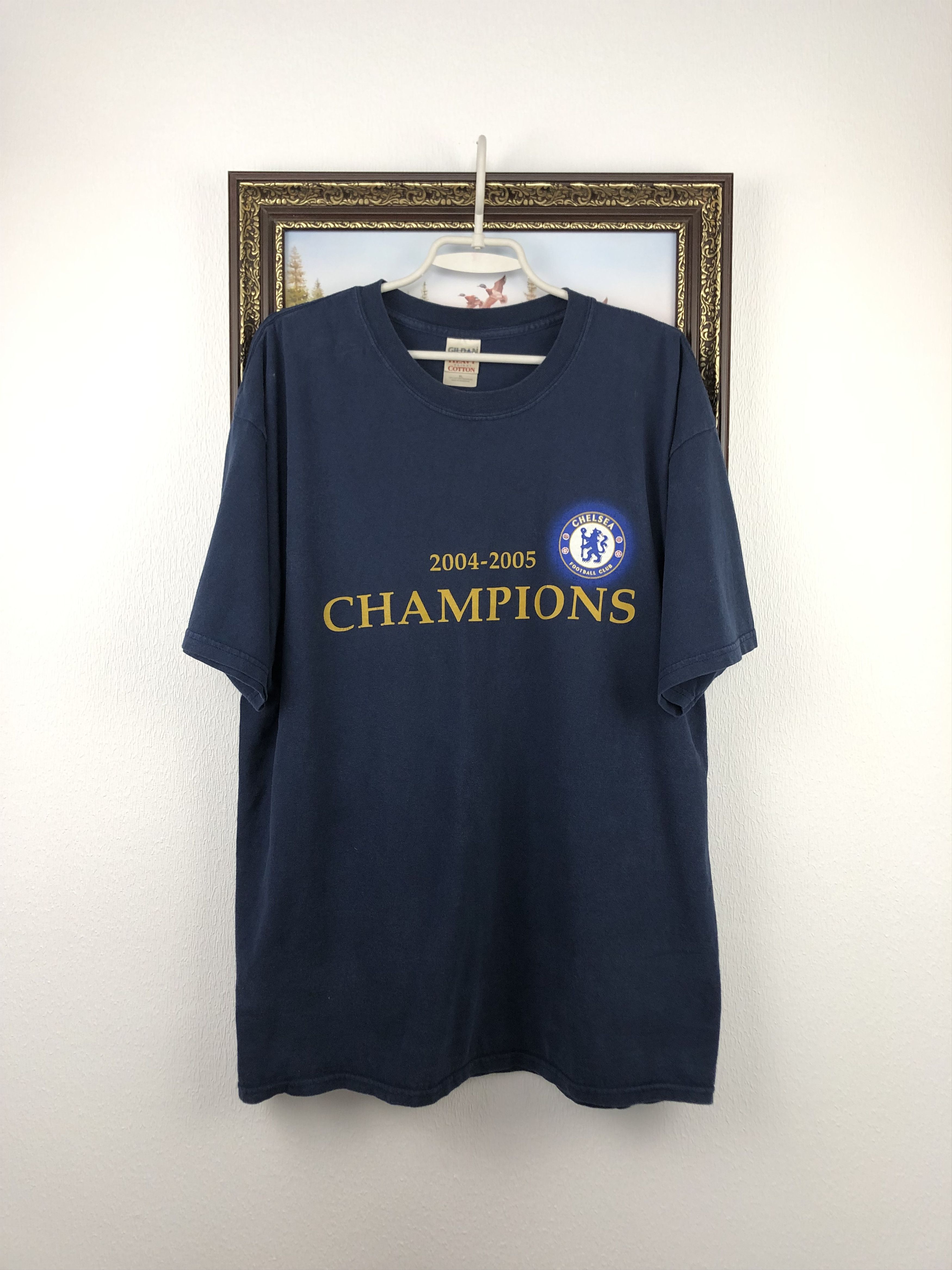 Chelsea Soccer Vintage Chelsea Champions 2004 Football Shirt Jersey Tee Size US XL / EU 56 / 4 - 1 Thumbnail
