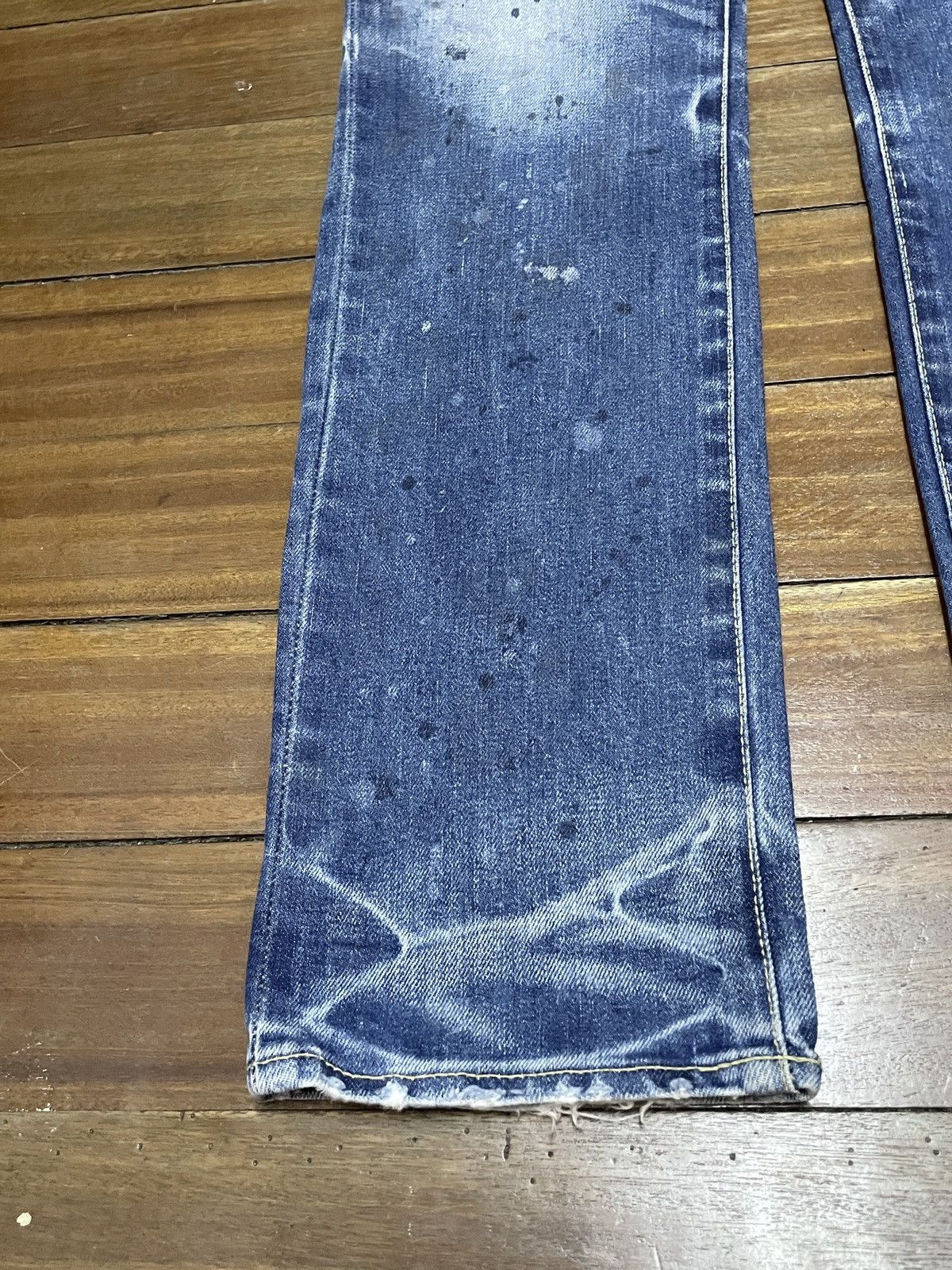 14th Addiction Very Rare Vintage Miharayasuhiro Distressed Jeans 2000s Size US 29 - 5 Thumbnail