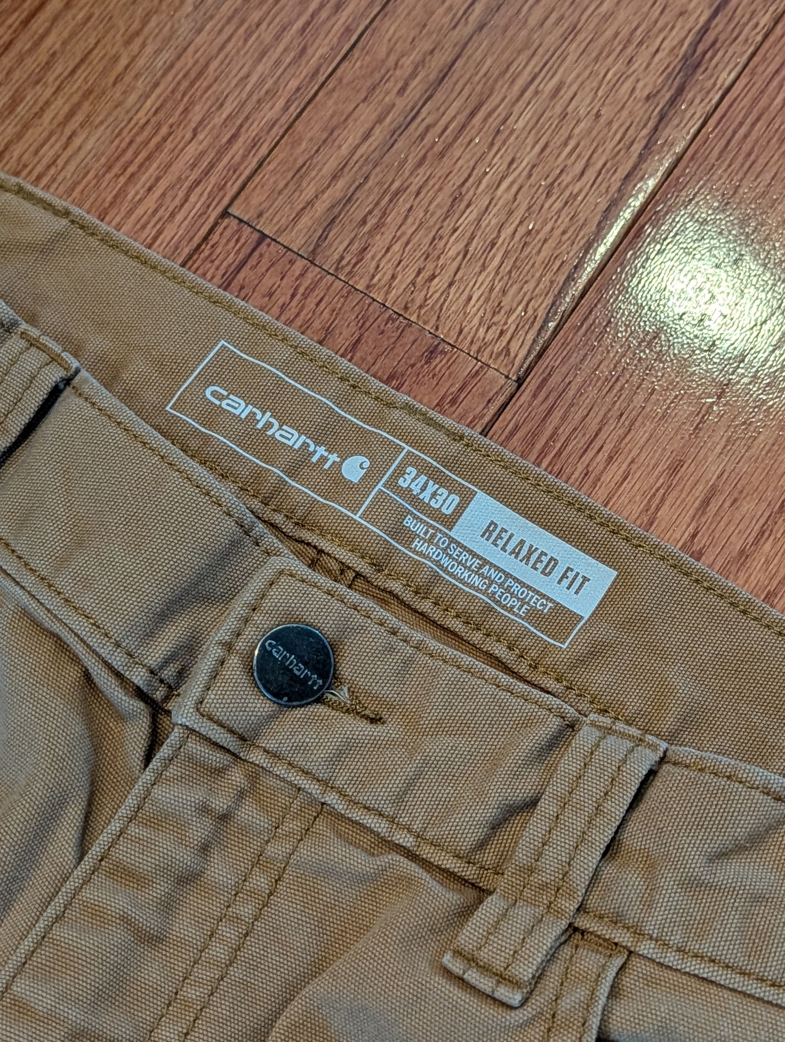 Carhartt Carhartt tan Relaxed Fit Pants 34x30 rugged canvas (35x29) Size US 34 / EU 50 - 7 Thumbnail