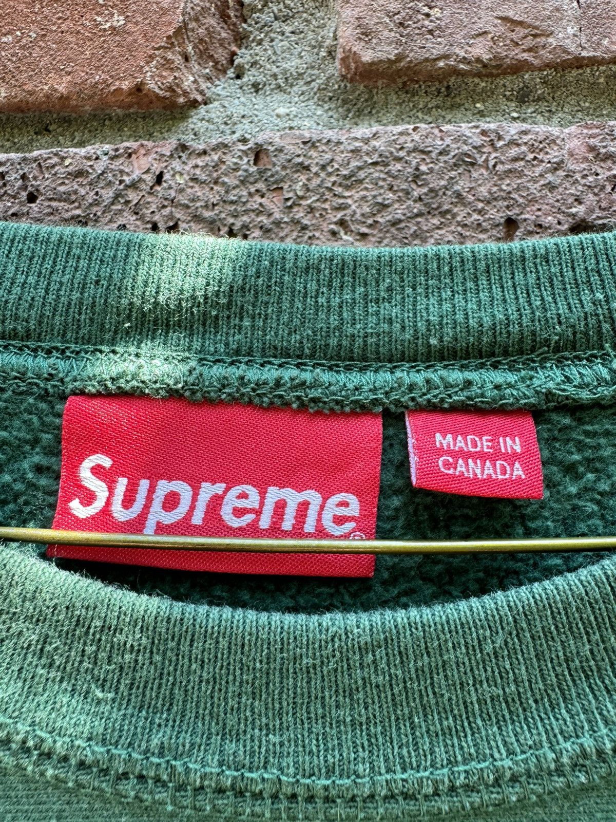 Supreme Forest Green Box Logo Crewneck FINAL PRICE DROP!! Size US L / EU 52-54 / 3 - 3 Thumbnail