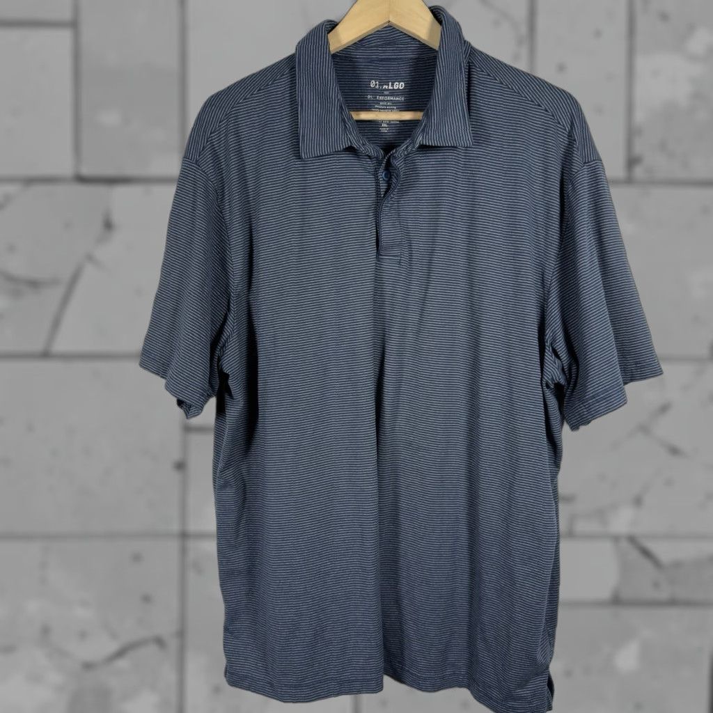 Vintage 01.Algo Performance Polo Shirt Mens 2XL Athletic Blue Shirt Size US XXL / EU 58 / 5 - 1 Thumbnail