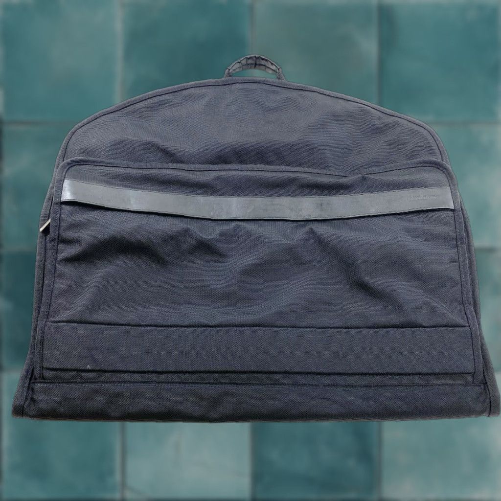 Vintage Brookstone Travel Garment Bag Black EUC Size ONE SIZE - 1 Thumbnail