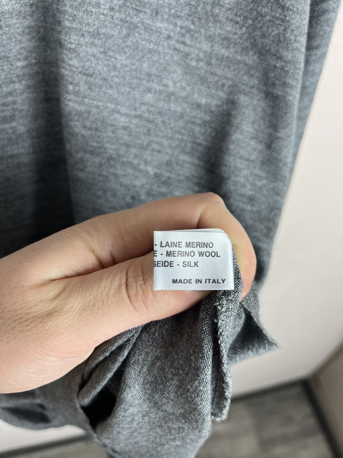 Other Falconeri silk/wool light crew neck sweater grey size 52 Size US L / EU 52-54 / 3 - 8 Thumbnail