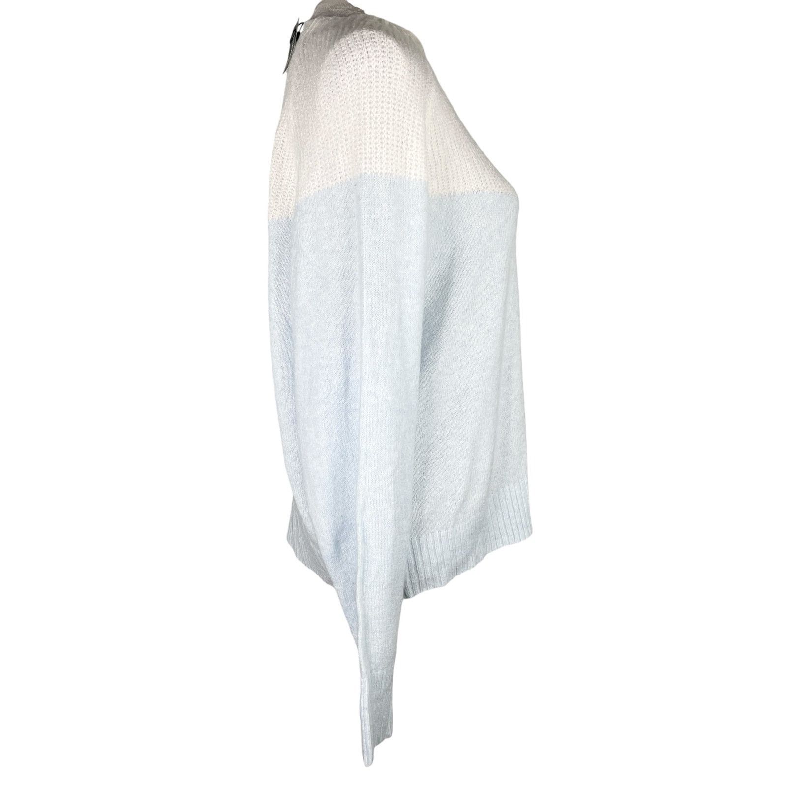 Express Express Sweater Baby Blue White Super Soft Large New Size L / US 10 / IT 46 - 9 Thumbnail
