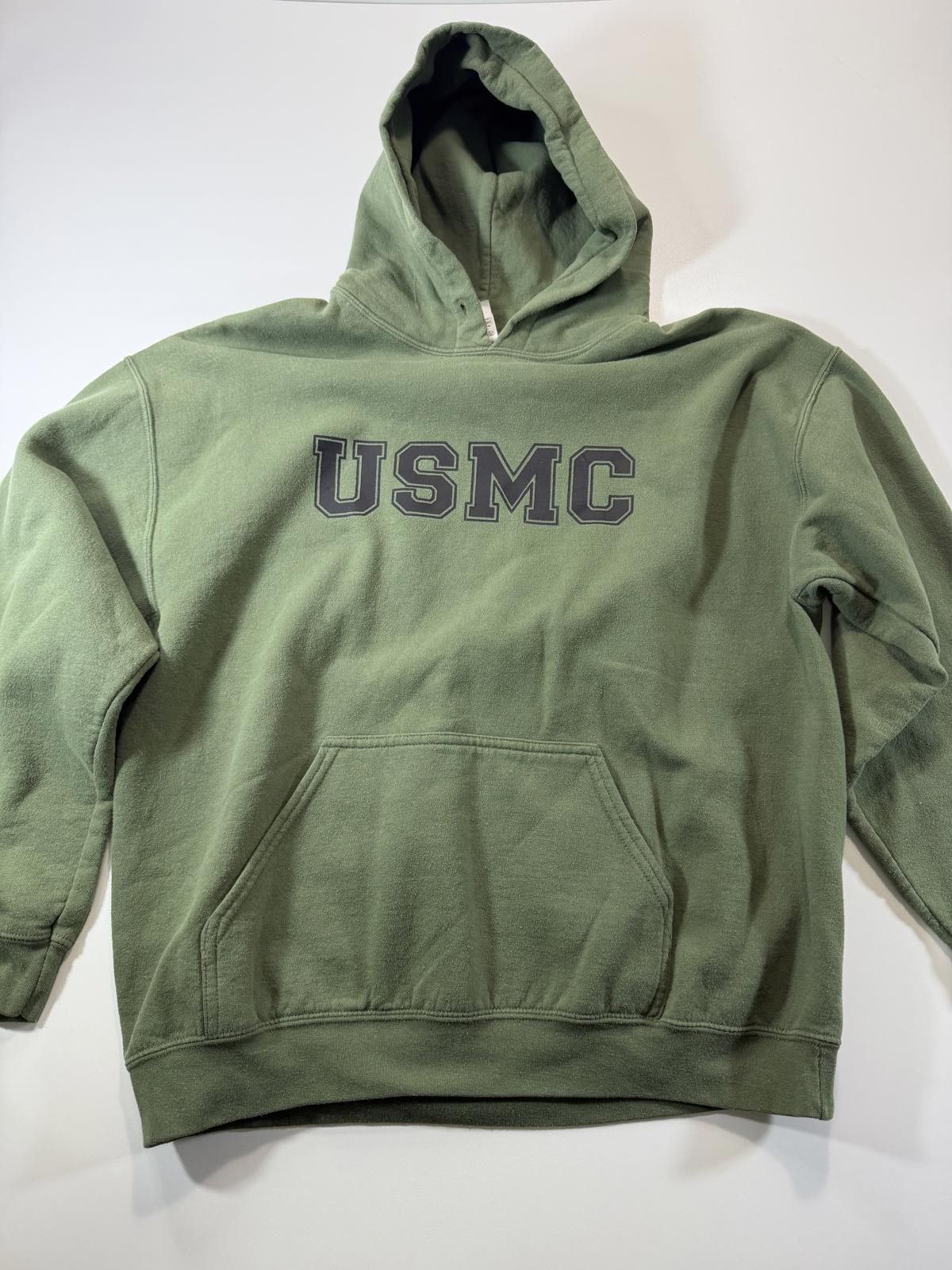 Gildan USMC Olive Green Hoodie Sweatshirt Large Size US L / EU 52-54 / 3 - 1 Thumbnail