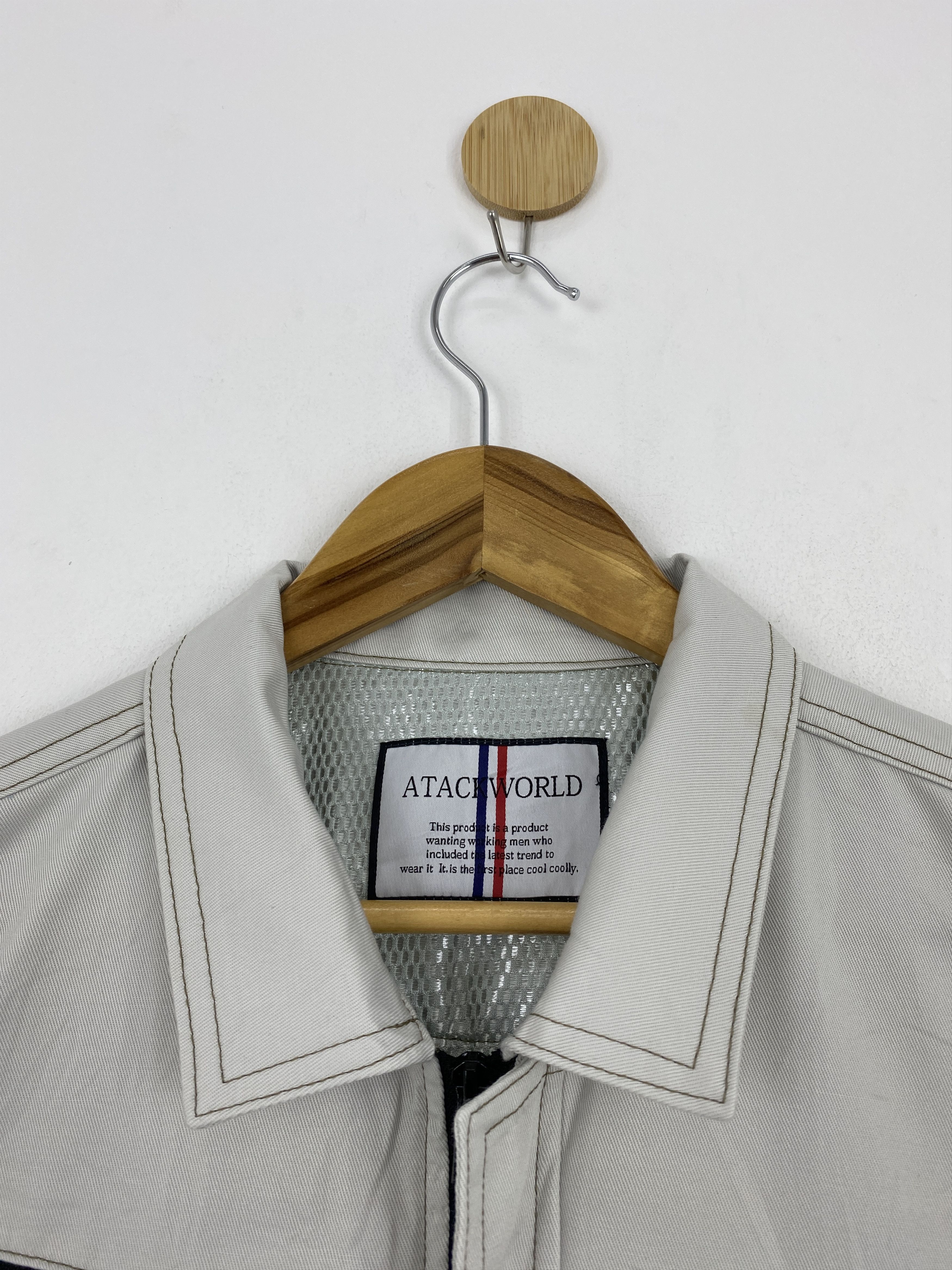 Japanese Brand Vintage Attack World Tactical Denim Workwear Jacket J1786 Size US L / EU 52-54 / 3 - 10 Thumbnail