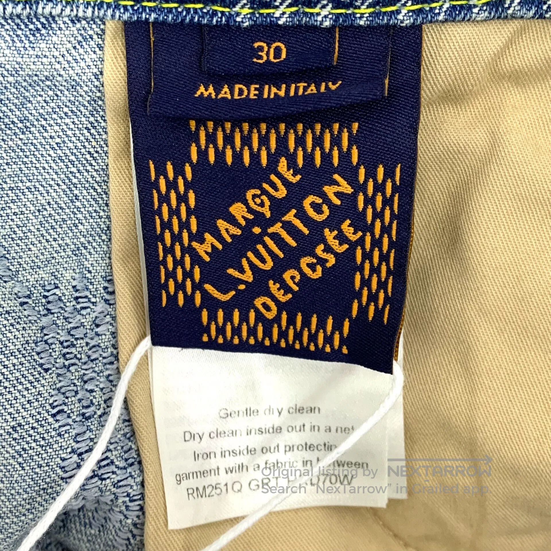 Louis Vuitton Louis Vuitton 25 Light Blue Washed Damier Jeans. Size US 30 / EU 46 - 8 Thumbnail
