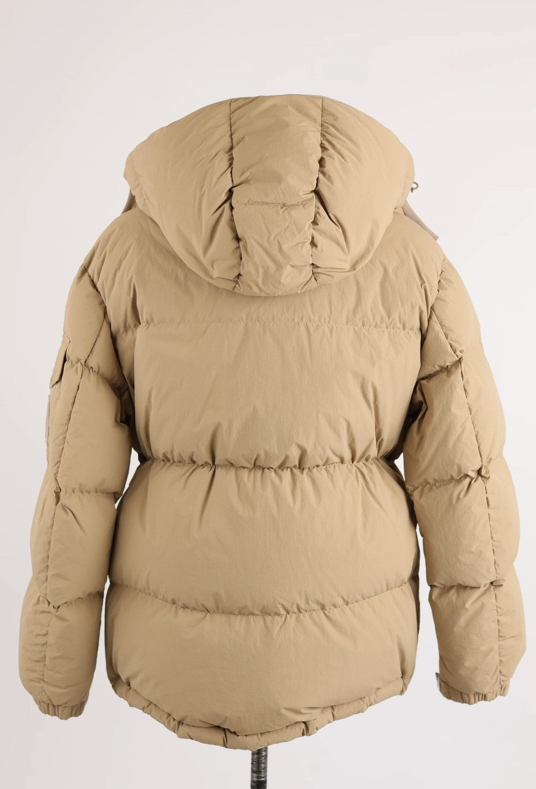 Moncler Badymore Quilted Down Parka - Beige Size L / US 10 / IT 46 - 6 Thumbnail