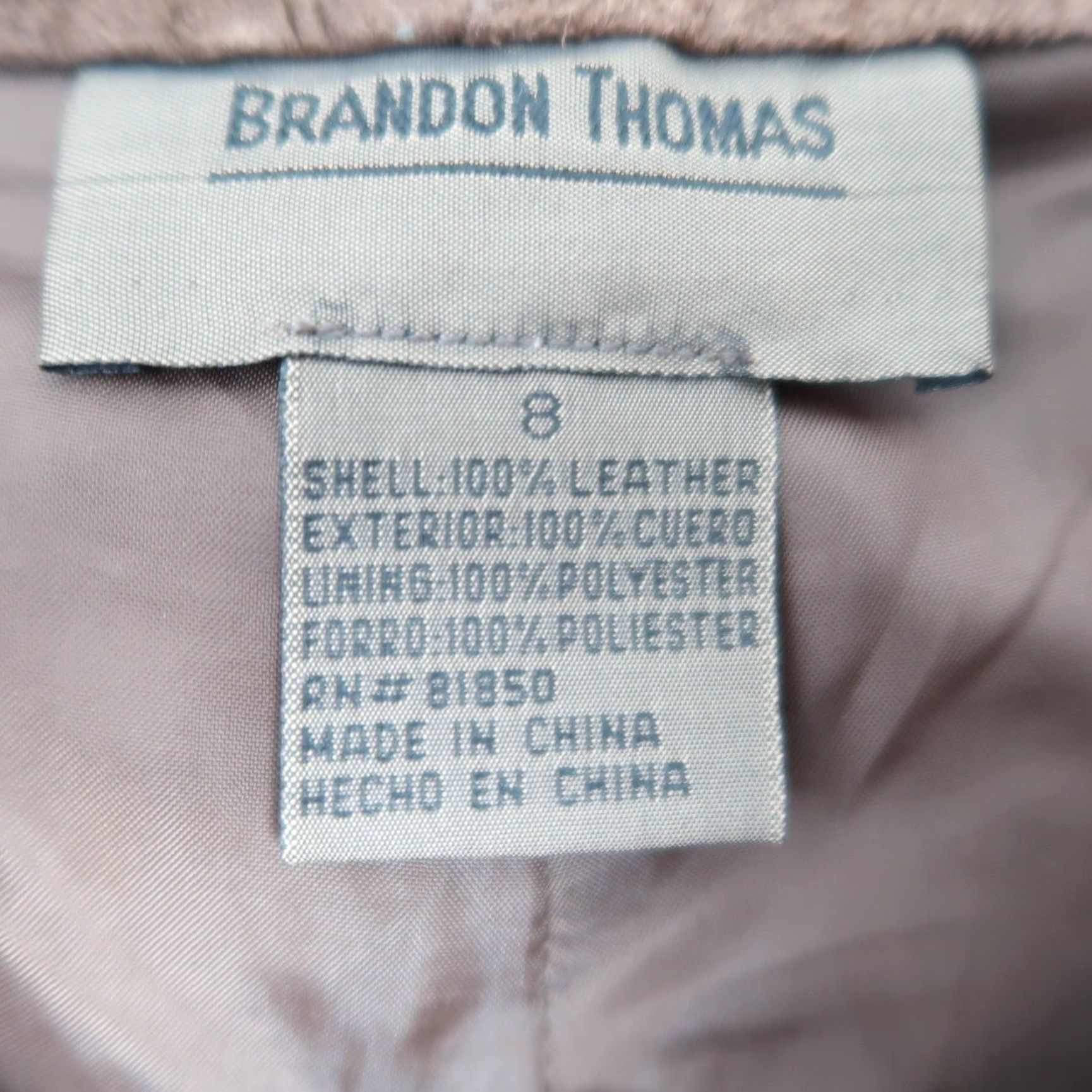 CHOCOOLATE VINTAGE Brandon Thomas Chocolate Brown Suede Leather Pants Women 90s Straight Leg 8 Ankle Capris, High Rise, Inseam 30, Fall Winter Mens? Size 30" / US 8 / IT 44 - 4 Thumbnail
