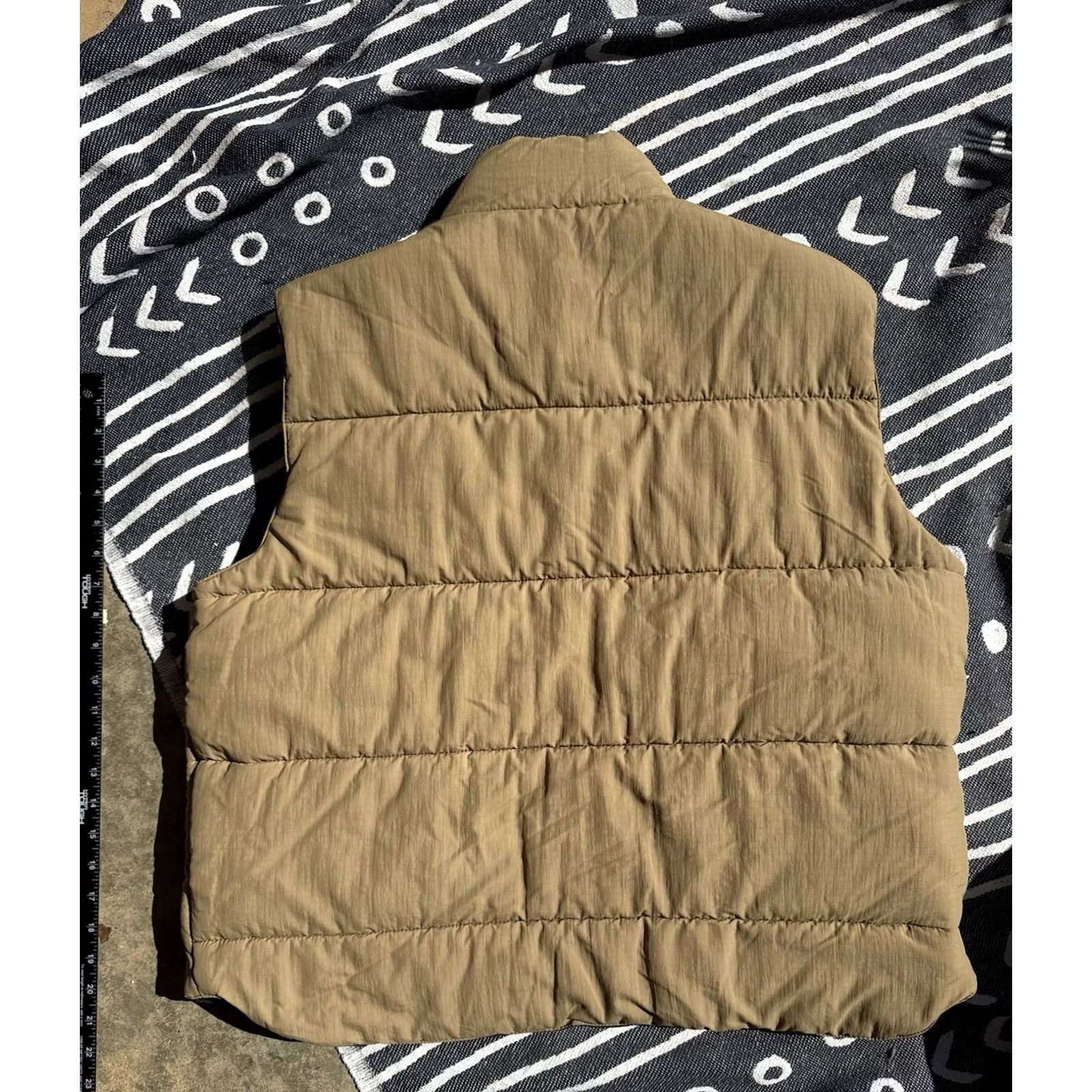 Vintage North Sails Men Reversible Puffer Vest Navy Tan Medium Size US M / EU 48-50 / 2 - 6 Thumbnail