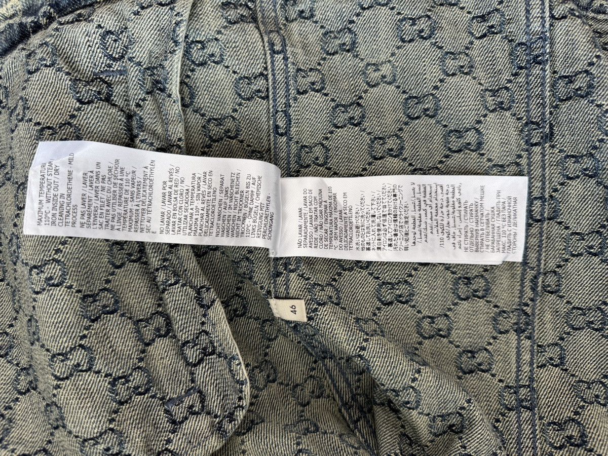 Gucci Gucci GG Monogram denim trucker jacket Size US L / EU 52-54 / 3 - 8 Thumbnail