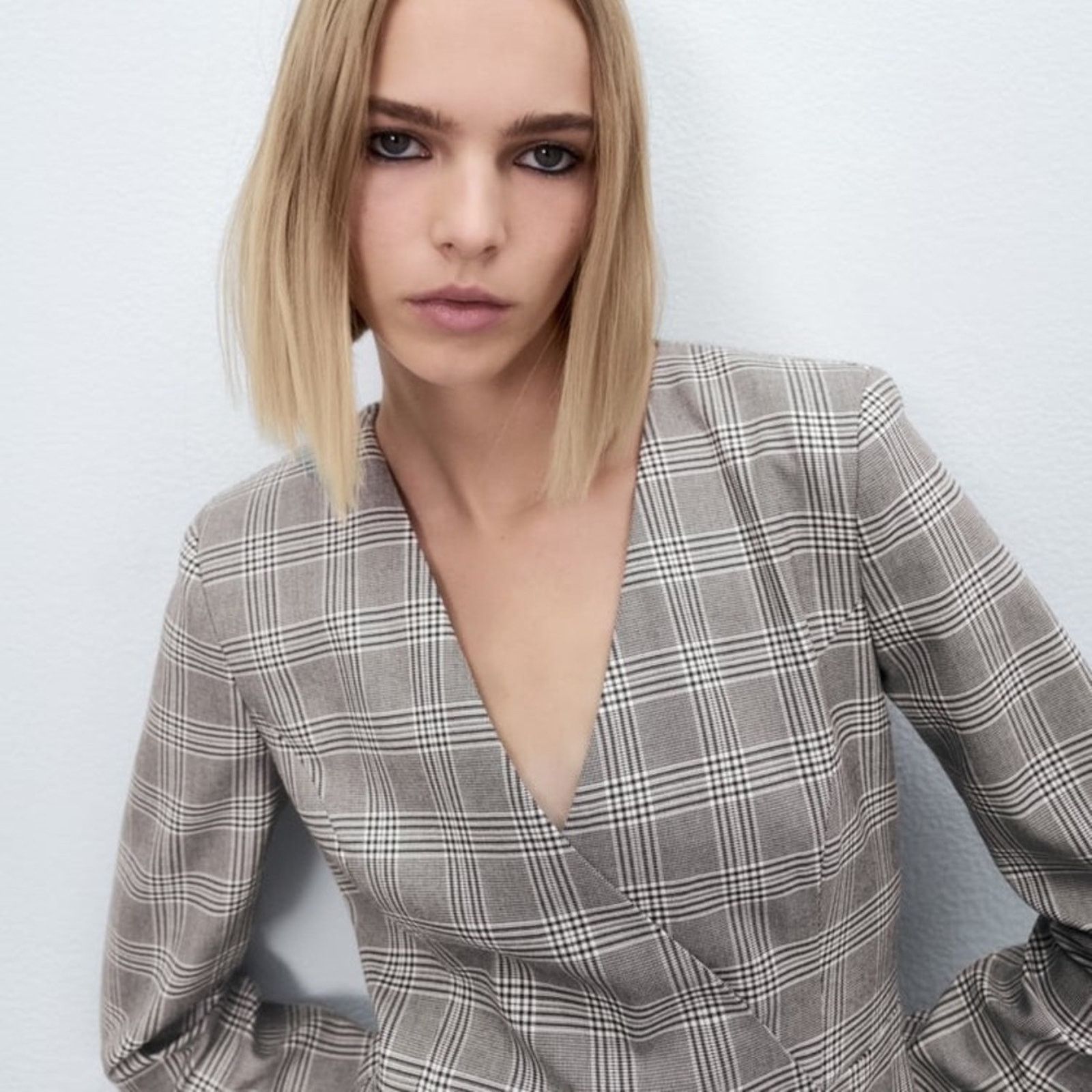 Zara ZARA BLOGGER FAVORITE PLAID BLAZER DRESS Size M / US 6-8 / IT 42-44 - 15 Thumbnail