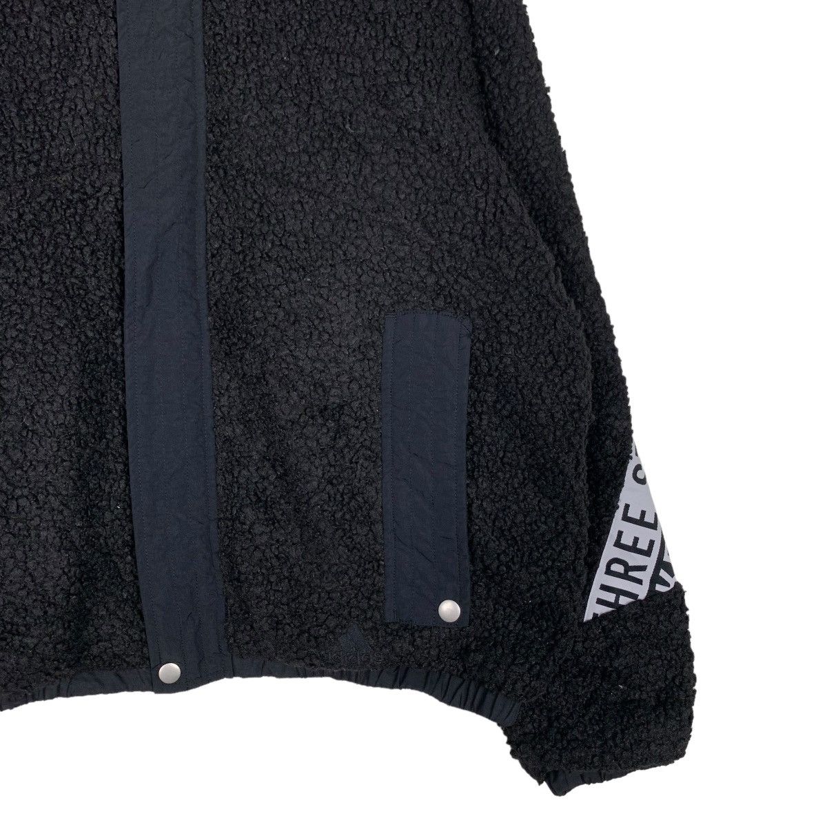 Adidas ADIDAS THREES LOGO STRIPE DEEP PILE FLEECE JACKET #1008-C45 Size US S / EU 44-46 / 1 - 4 Thumbnail