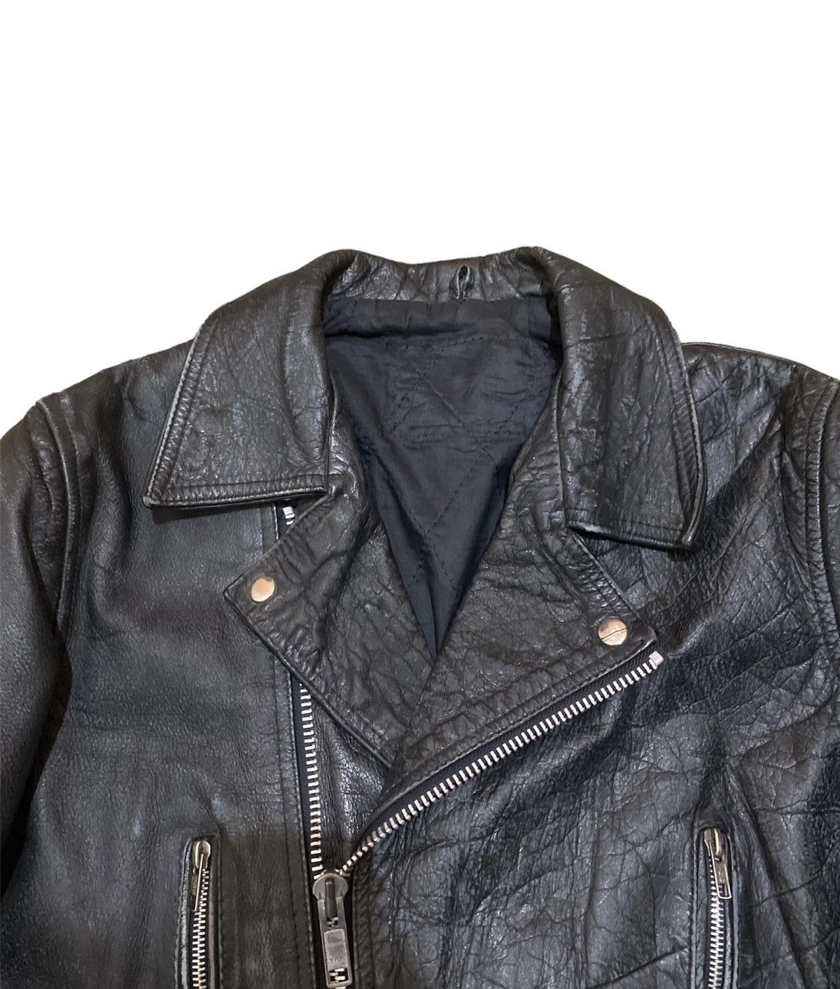 Vintage Rare Vintage 80s Distressed Punk Leather Biker Jacket Size US M / EU 48-50 / 2 - 4 Thumbnail