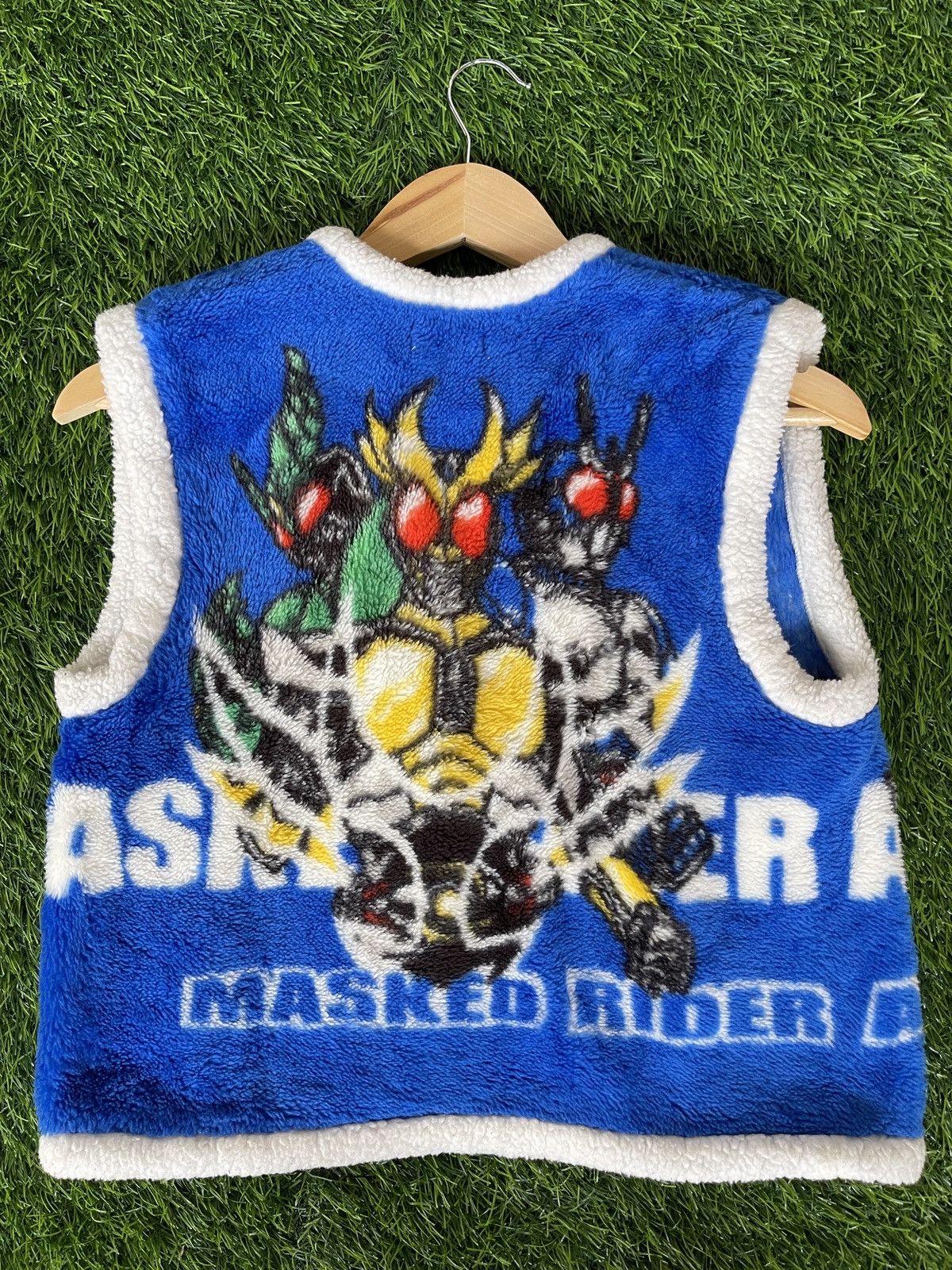 Anime Rare🔥Masked Rider Tank Top Sleeve Less Fleece Size US S / EU 44-46 / 1 - 11 Thumbnail