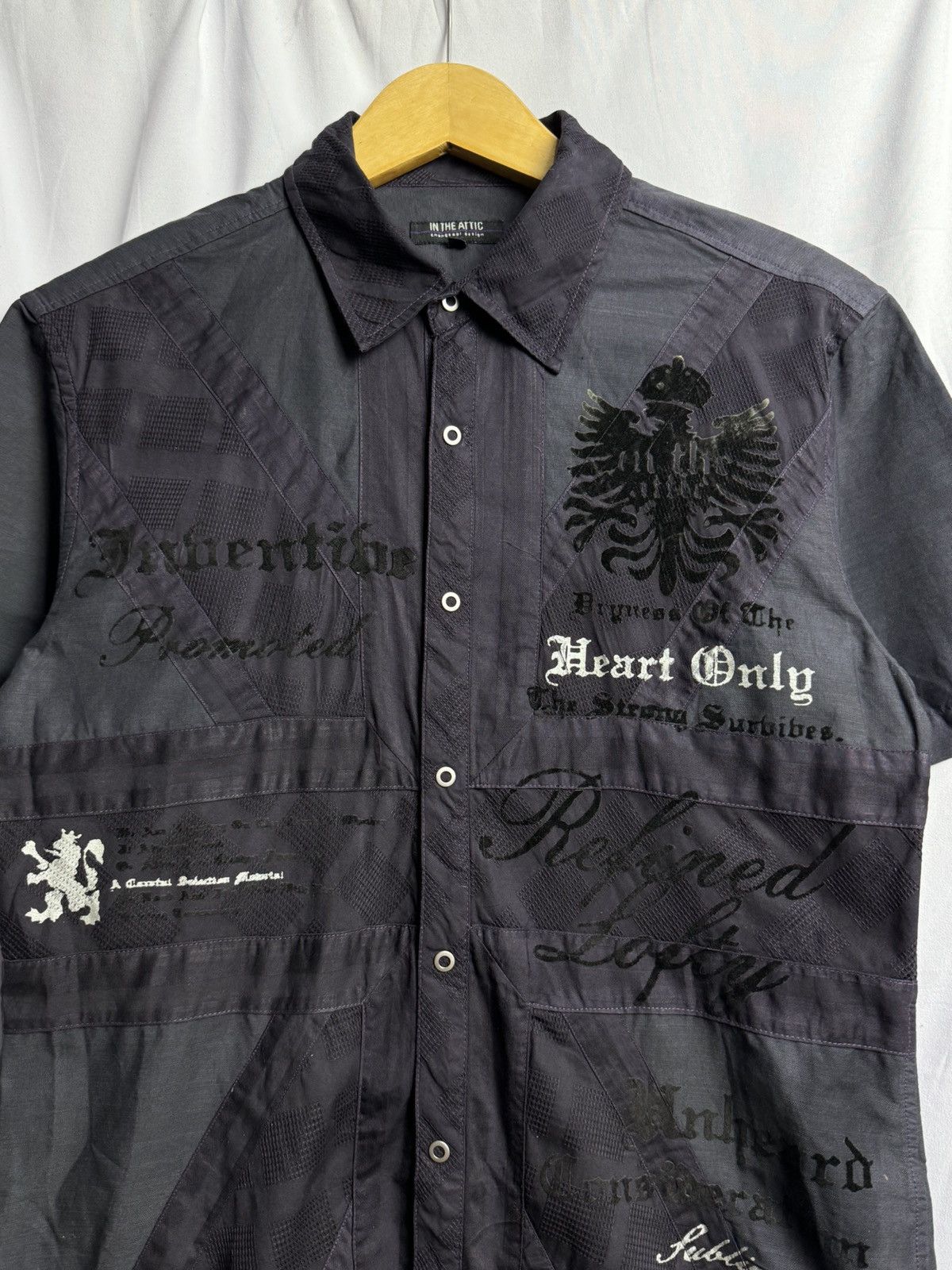 14th Addiction England Flag Black Poem Intheattic Size US L / EU 52-54 / 3 - 4 Thumbnail