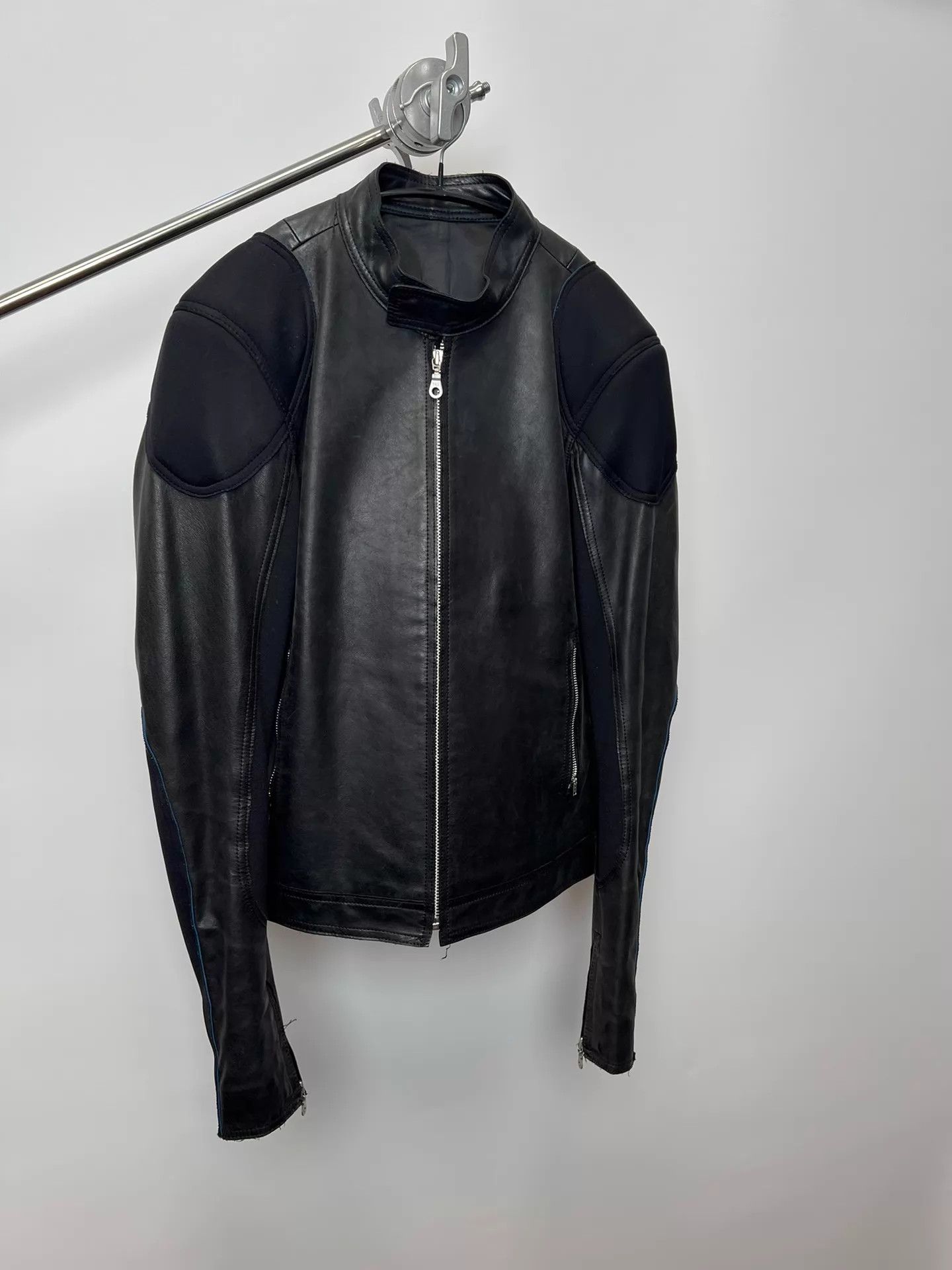Yohji Yamamoto Yohji Yamamoto AAR Calf Leather Biker Scimitar Balenciaga Size US L / EU 52-54 / 3 - 2 Thumbnail