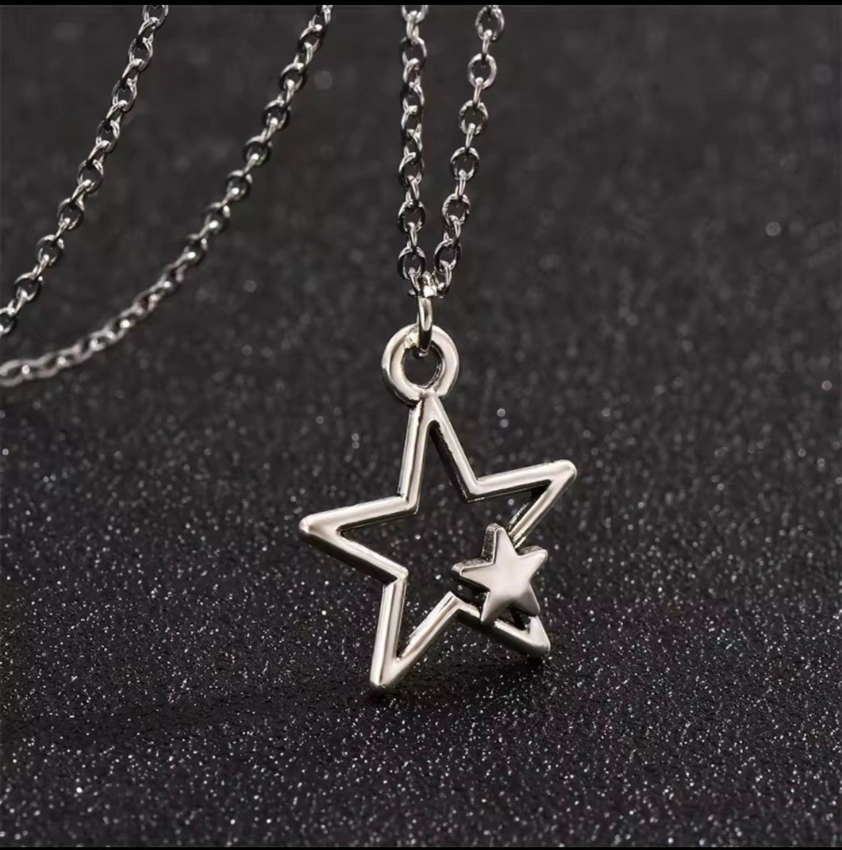 Other Newest Fashion Tibetan Hollow Double Star Pendant Necklace Size ONE SIZE - 3 Thumbnail