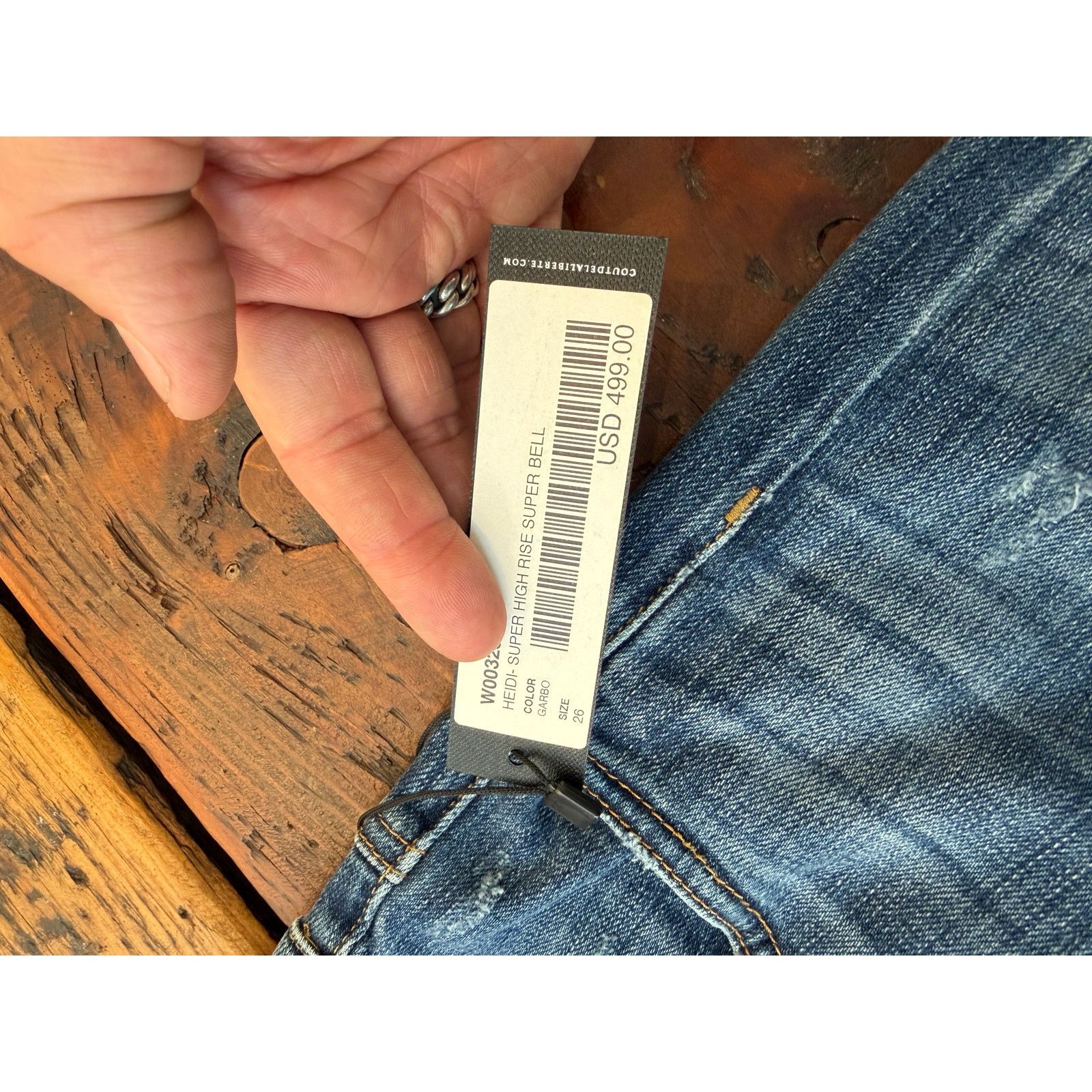 Cout de la Liberte Cout De La Liberte Heidi Super High Rise Supper Bell Jeans Size 28" / US 6 / IT 42 - 4 Thumbnail