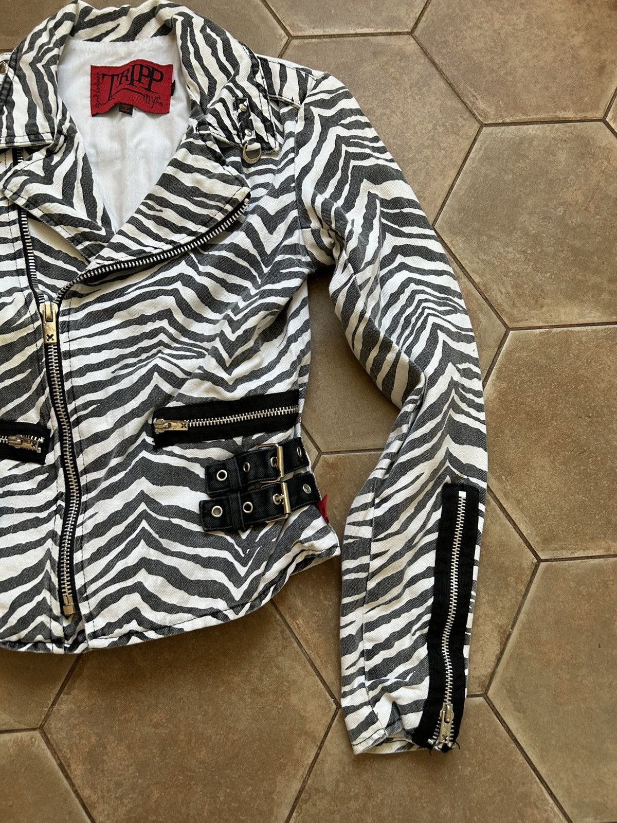 Tripp NYC Vintage Tripp NYC Bondage Parachute Zip Punk Biker Jacket Size S / US 4 / IT 40 - 3 Thumbnail