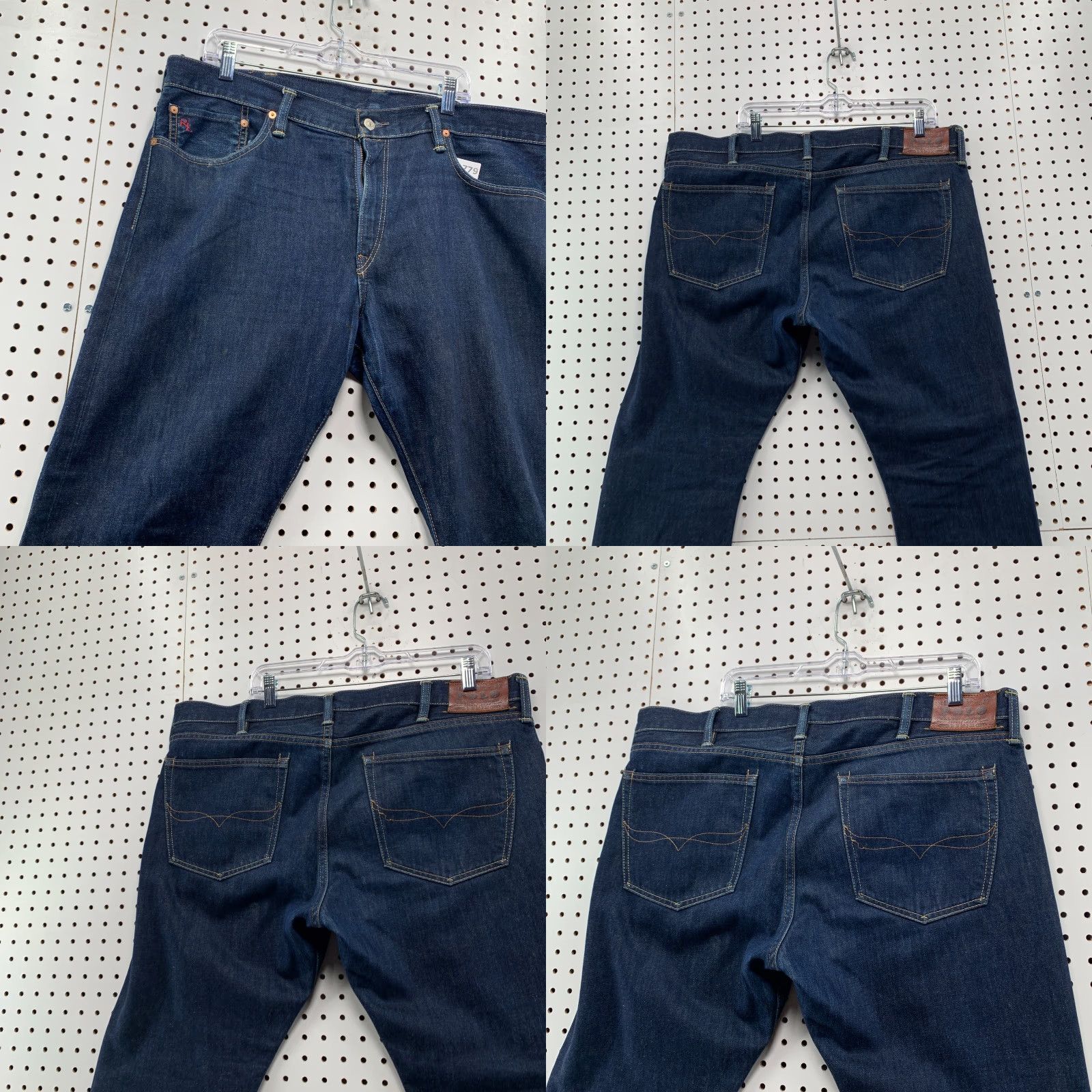 Polo Ralph Lauren VINTAGE Polo Ralph Lauren Denim Jeans Mens Size 38x30 Dark Wash Slim Straight 5-Pocket Blue Mens Size US M / EU 48-50 / 2 - 8 Thumbnail