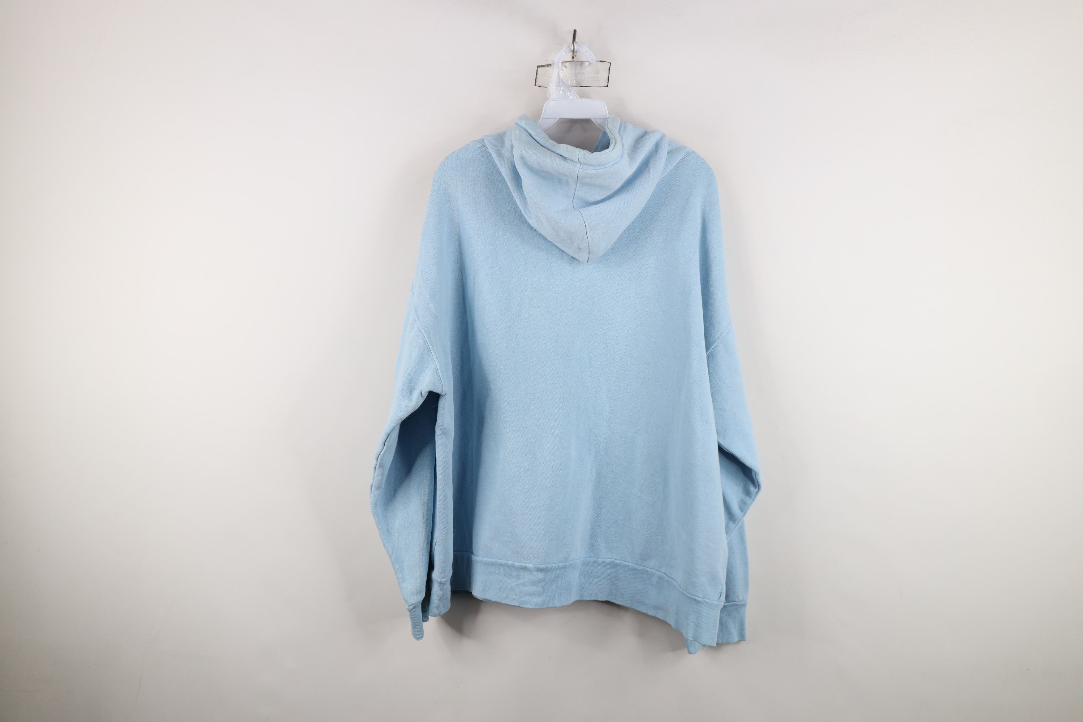 Vintage Vintage 90s Streetwear Fit Hoodie Sweatshirt Carolina Blue Size US L / EU 52-54 / 3 - 13 Thumbnail