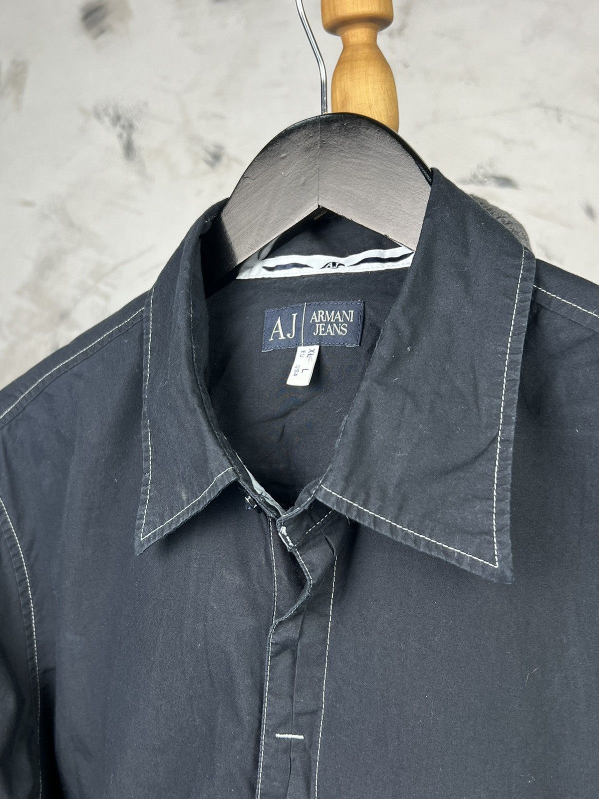 Armani Vintage Armani Jeans Button Shirt Size L - XL Size US L / EU 52-54 / 3 - 4 Thumbnail