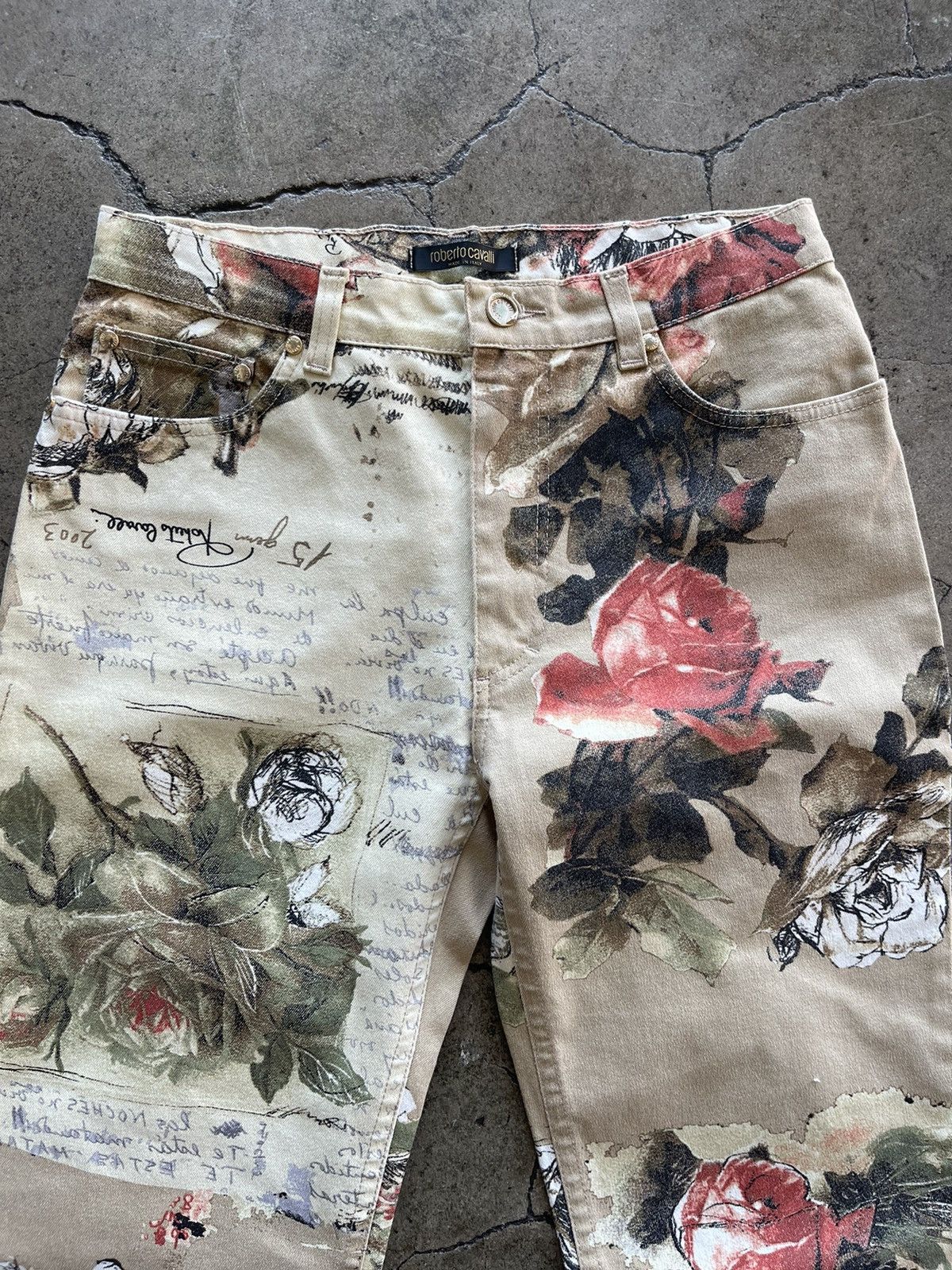 Roberto Cavalli Roberto Cavalli Y2K Floral Pants Size US 28 / EU 44 - 4 Thumbnail