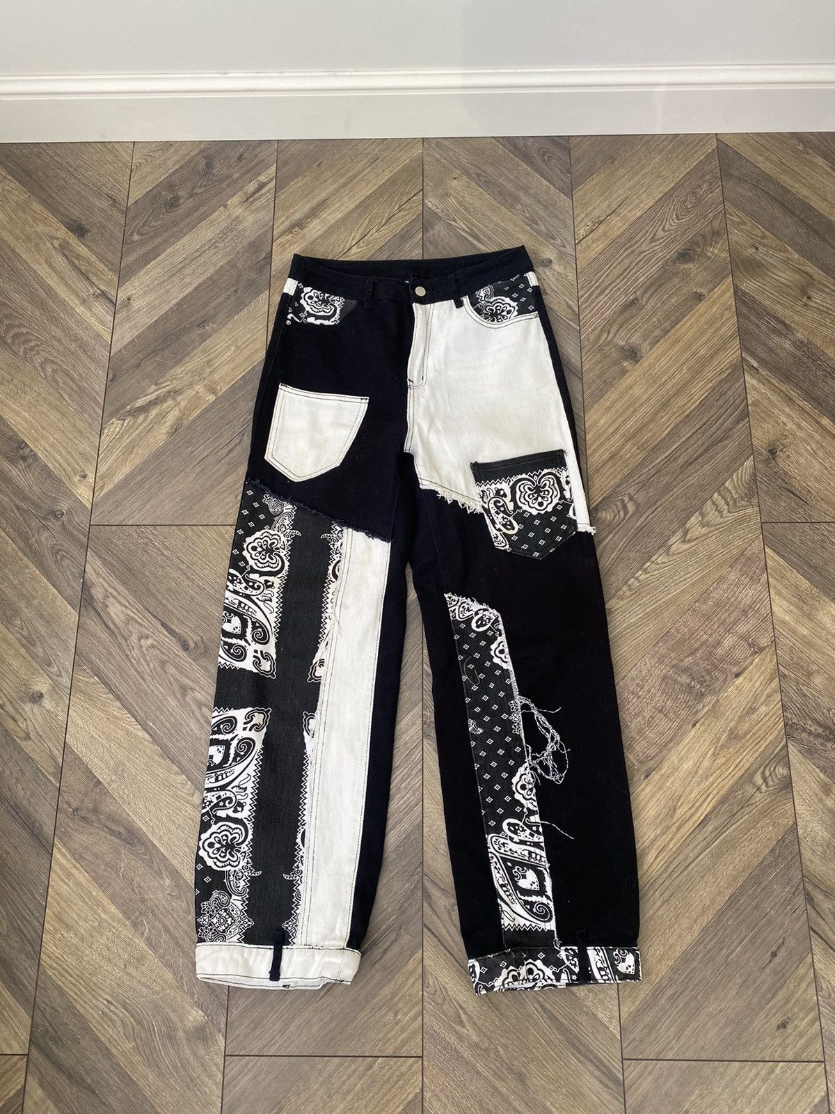 Japanese Brand × Vintage Vintage Bandana Women’s Archival Japanese Style pants Size 29" - 3 Thumbnail