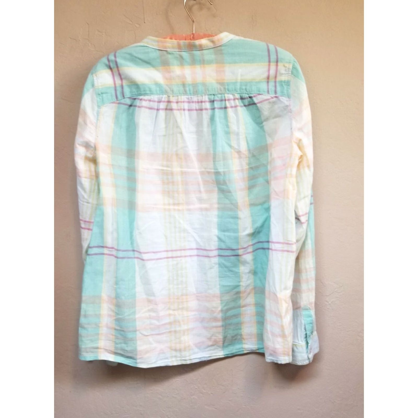 Anthropologie Anthropologie Holding Horses Women Plaid Button Down Shirt Sz 10 Roll-Tab Sleeve Size L / US 10 / IT 46 - 5 Thumbnail