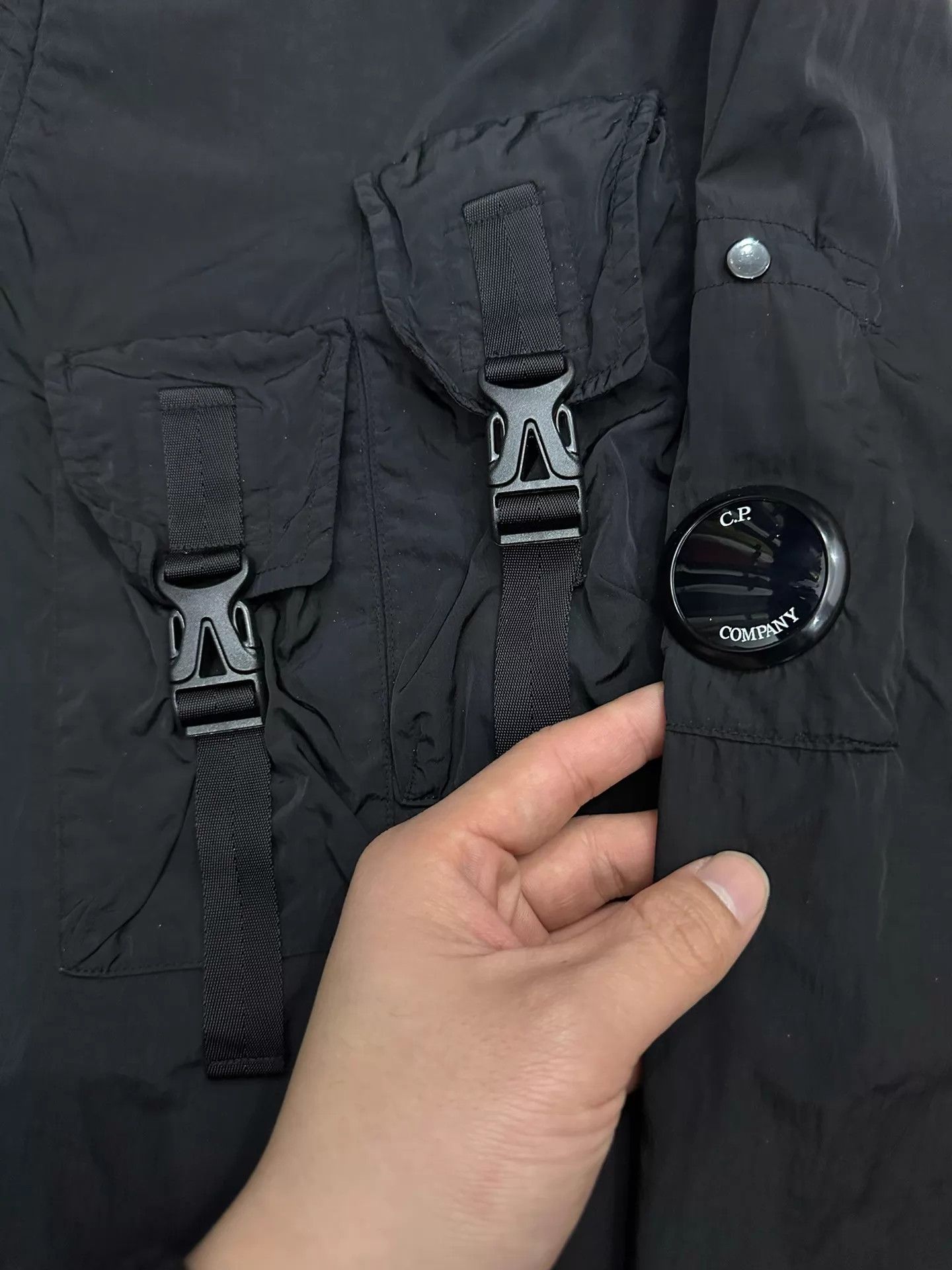 C.P. Company CP Company Metal Nylon Half-Zip Gun Bag Jacket Black L Size US L / EU 52-54 / 3 - 4 Thumbnail