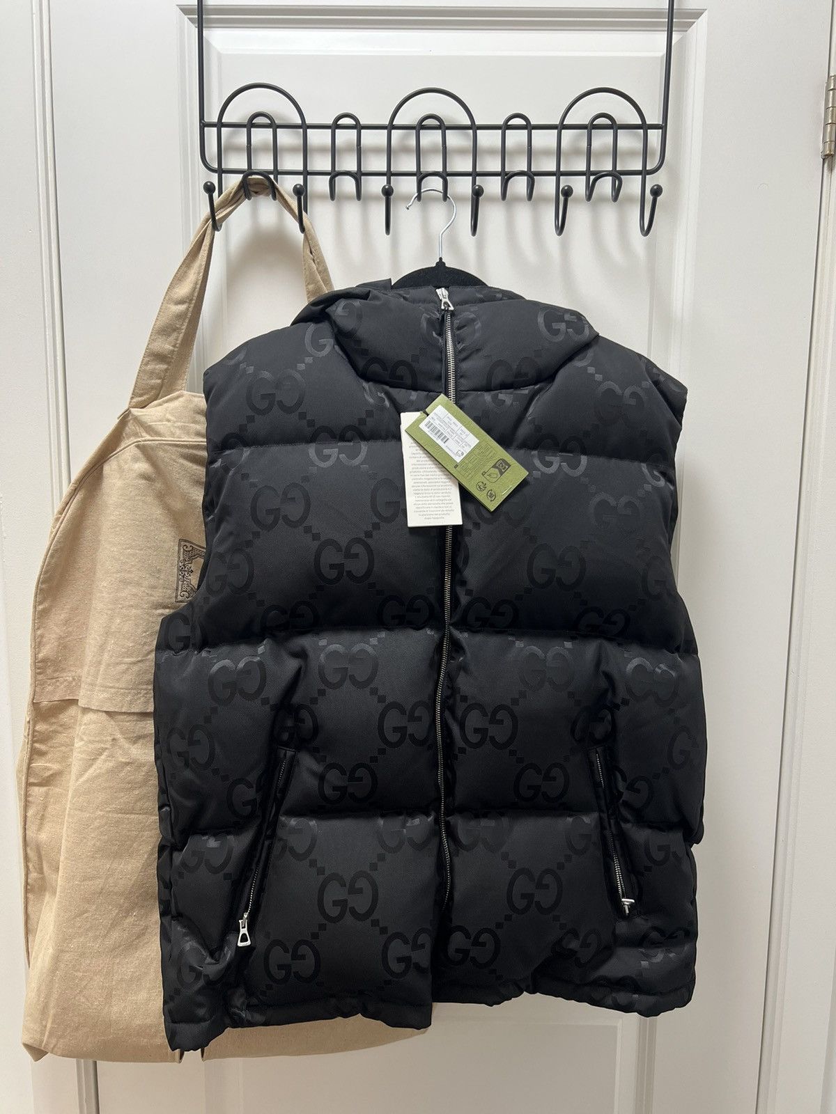 Gucci NYLON CANVAS GG JUMBO W/DOWN PUFFER VEST Size US M / EU 48-50 / 2 - 1 Thumbnail