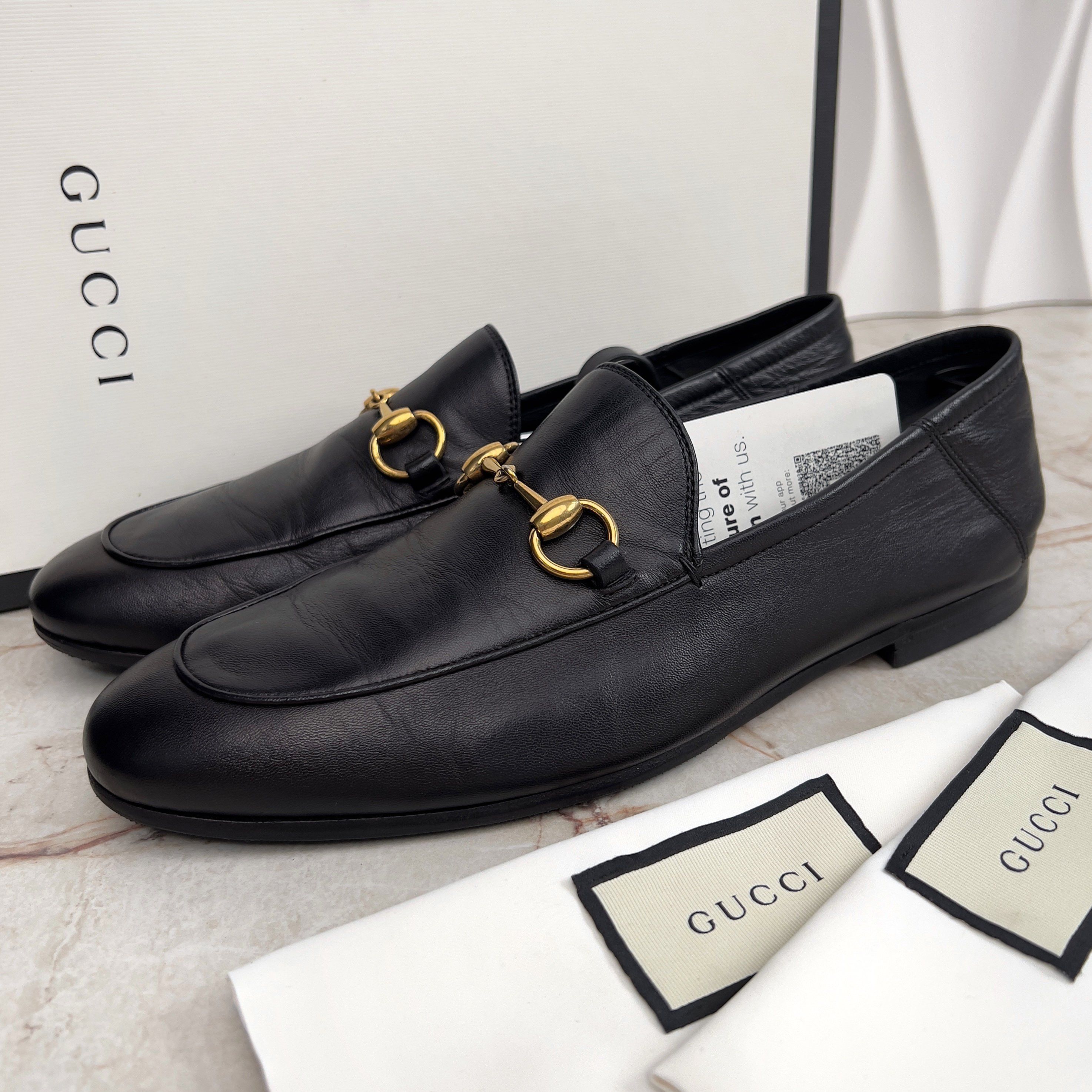 Gucci Gucci Suede Leather Penny Loafers Men display picture 1