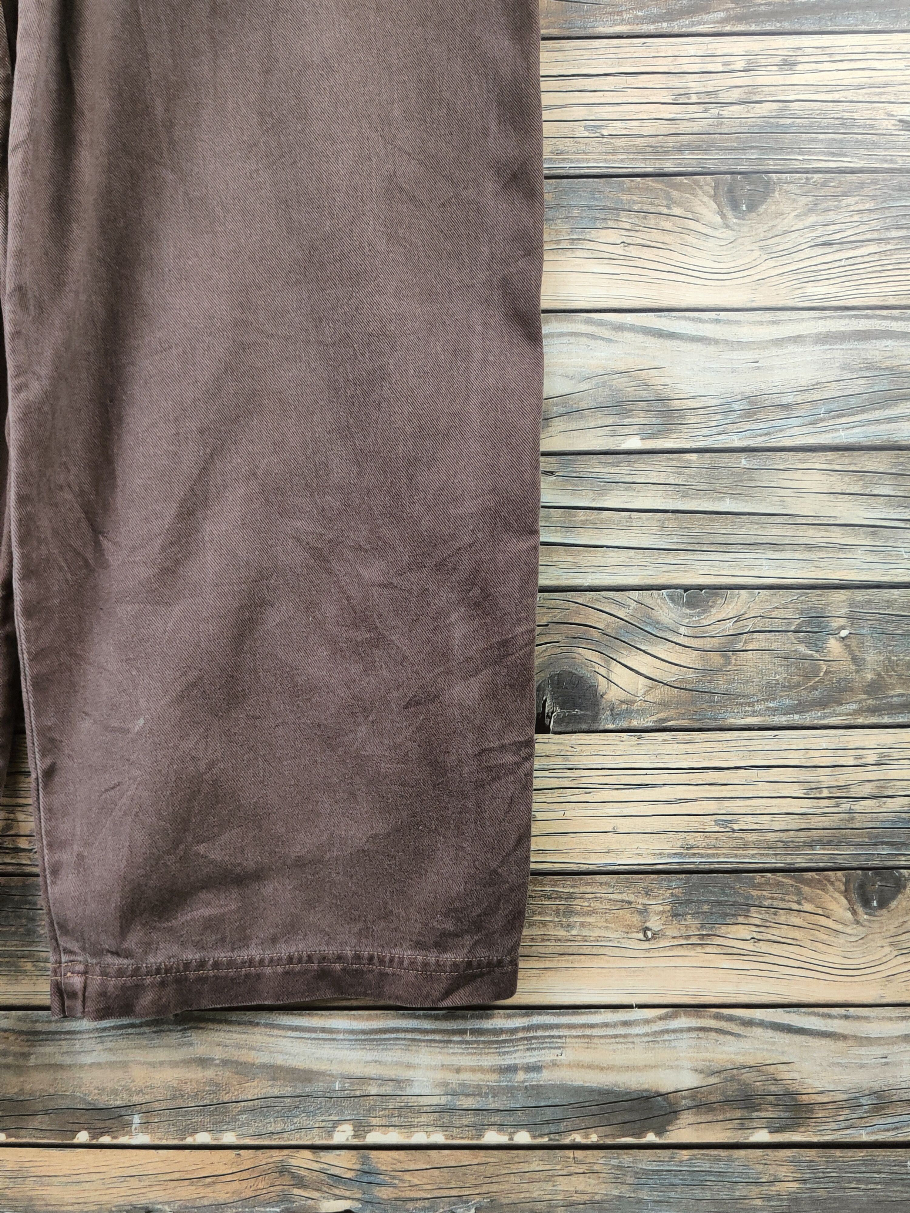 Japanese Brand Daily Topics blue jeans Brown Multipocket Jumpsuits #S2930 Size US 31 - 16 Thumbnail