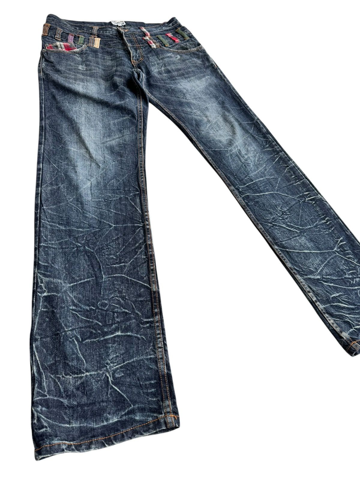 Japanese Brand 🔥Japanese Brand Nylaus Double Waist Distressed Jeans Size US 34 / EU 50 - 5 Thumbnail