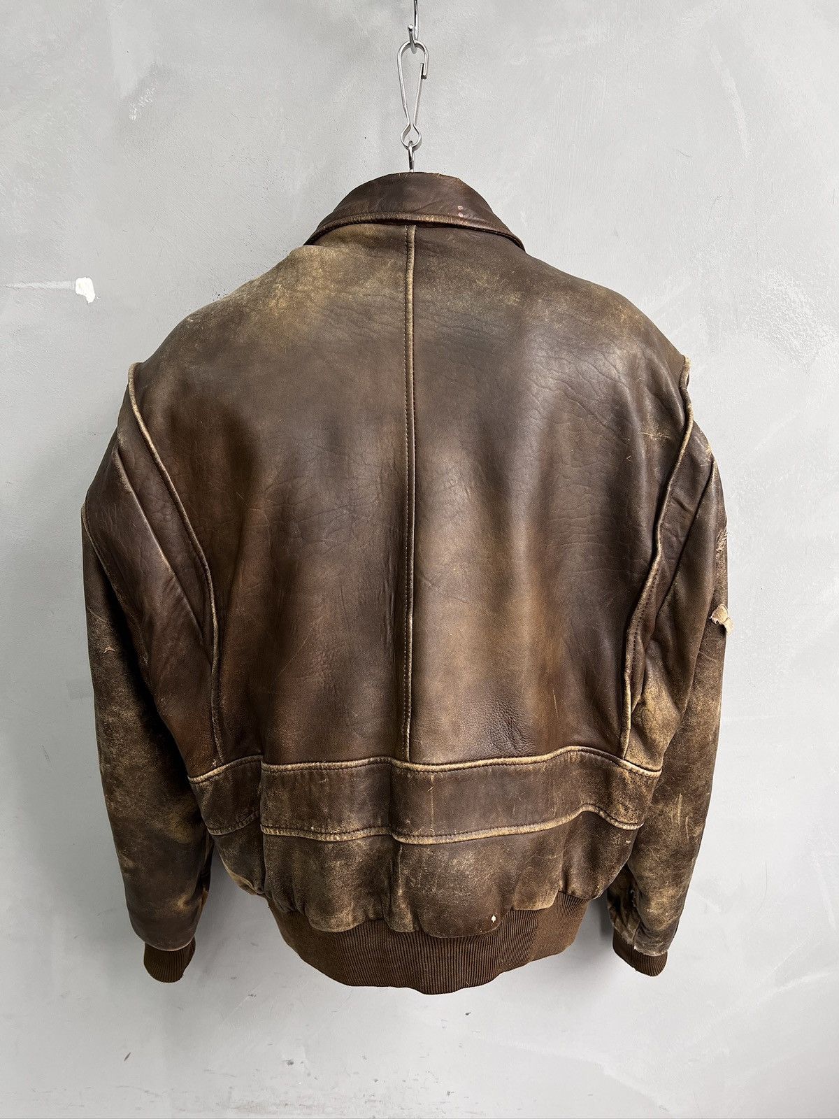Leonard Paris Leonardo Paris Avirex style leather aviation jacket y2k Size US M / EU 48-50 / 2 - 8 Thumbnail