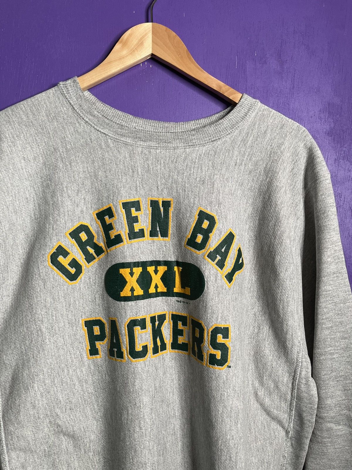 Champion × NFL × Vintage Vintage 90s champion Green Bay packers reverse weave Size US XL / EU 56 / 4 - 3 Thumbnail