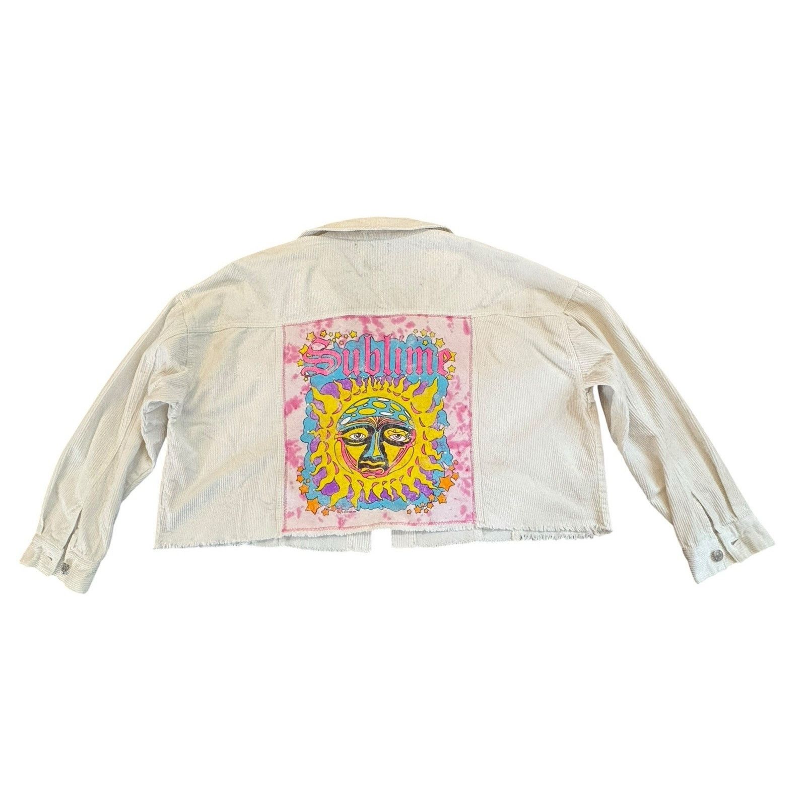 Forever 21 SUBLIME 90s Upcycled Retro Vtg Rhinestone Corduroy Jacket 3X Size 3XL / US 20-22 - 8 Thumbnail