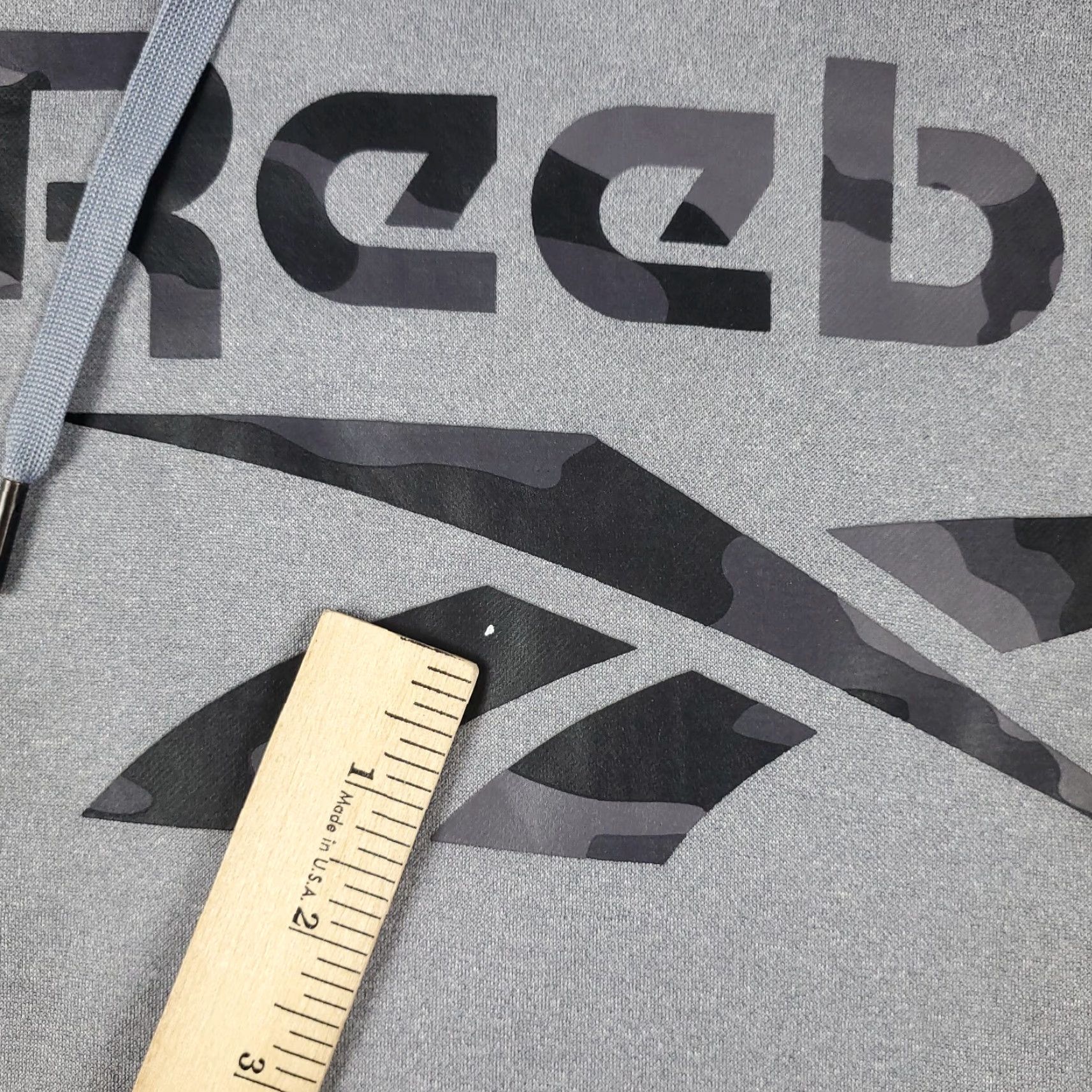 Reebok Reebok Hoodie Mens Medium Gray Pullover Sweatshirt Adjustable Modern Sports Size US M / EU 48-50 / 2 - 6 Thumbnail