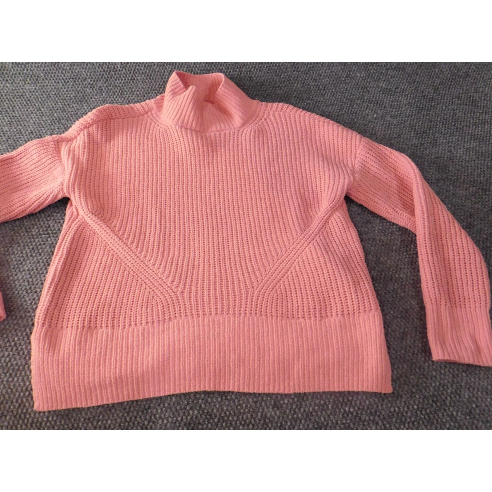 Vintage Crown & Ivy Womens Sweater Pullover Turtleneck Knit Dolman Sleeve Medium Pink Regular Size M Size M / US 6-8 / IT 42-44 - 2 Thumbnail