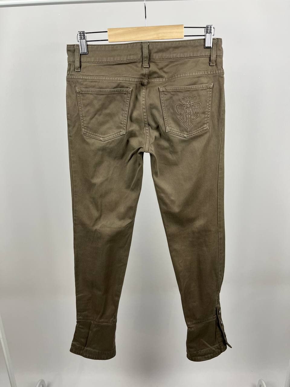 Gucci GUCCI 2011 Archival Khaki Skinny Pants - IT 40 / US 4 Size 40" / US 18 - 2 Thumbnail