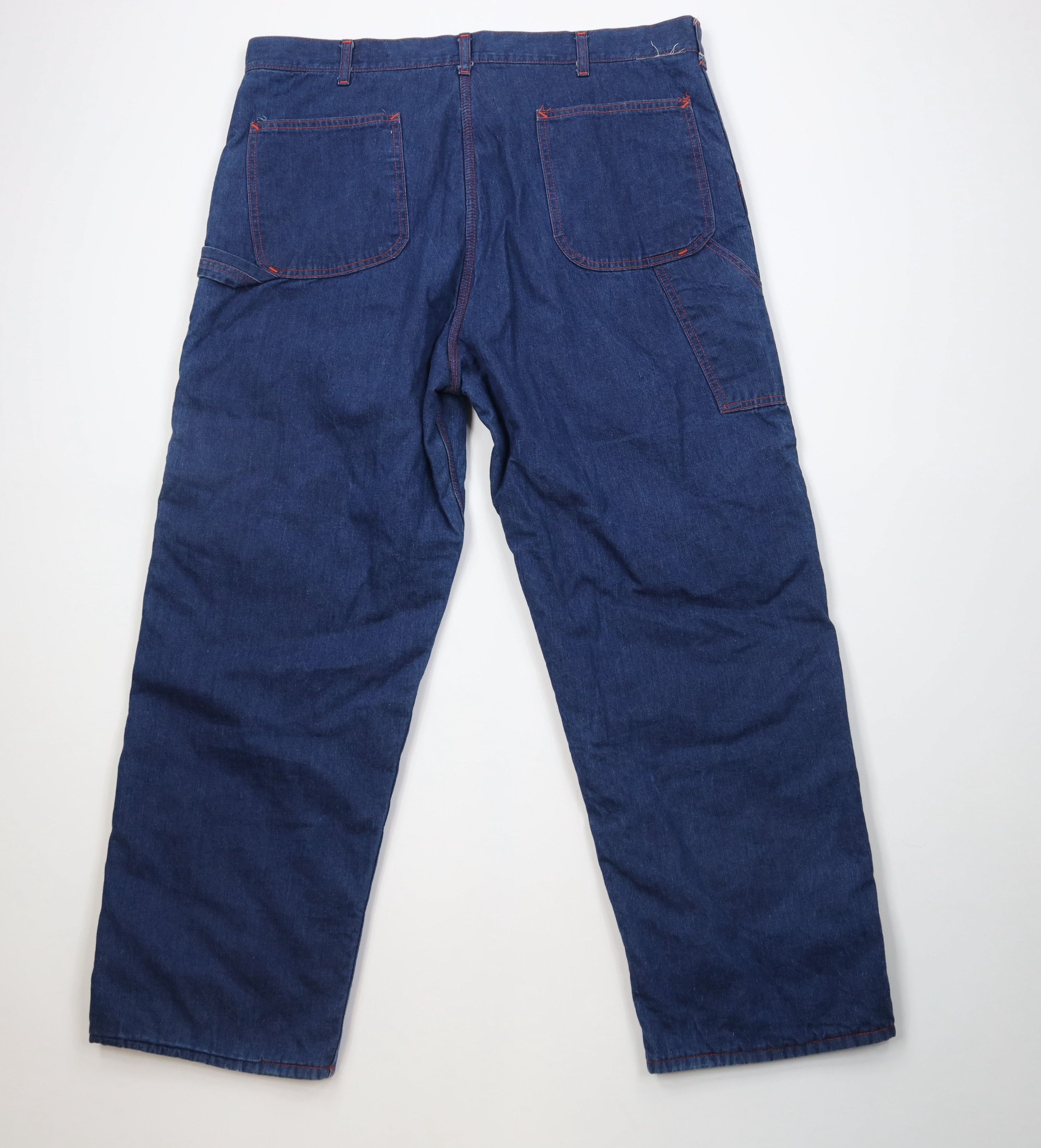 Vintage Vintage 70s Streetwear Insulated Wide Leg Dungaree Jeans US Size US 42 / EU 58 - 11 Thumbnail