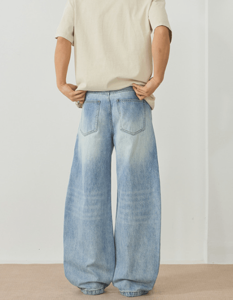 Japanese Brand × Vintage American high street straight flared baggy jeans Size US 32 / EU 48 - 5 Thumbnail