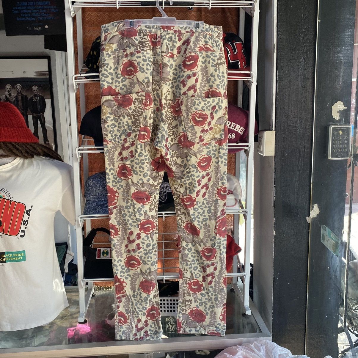 Issey Miyake Mercibeaucoup Paige Denim Floral Skyline Ankle Peg Jeans Size 32" / US 10 / IT 46 - 2 Thumbnail