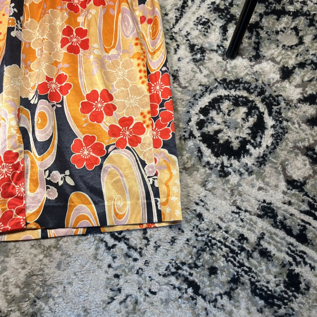 Dolce & Gabbana Dolce & Gabbana Dress 2000s Archive Y2K Floral Kimono Satin Size M / US 6-8 / IT 42-44 - 15 Thumbnail